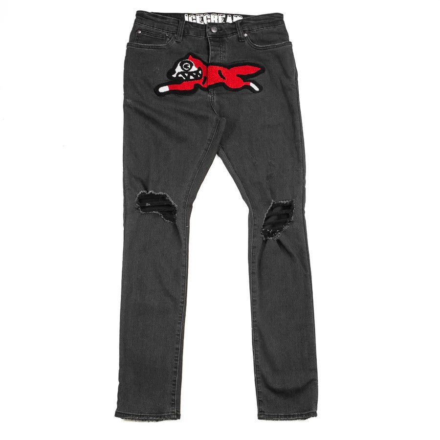 image of Billionaire Boys Club x Icecream Running Dog Jean in Black, Men's (Size 38)