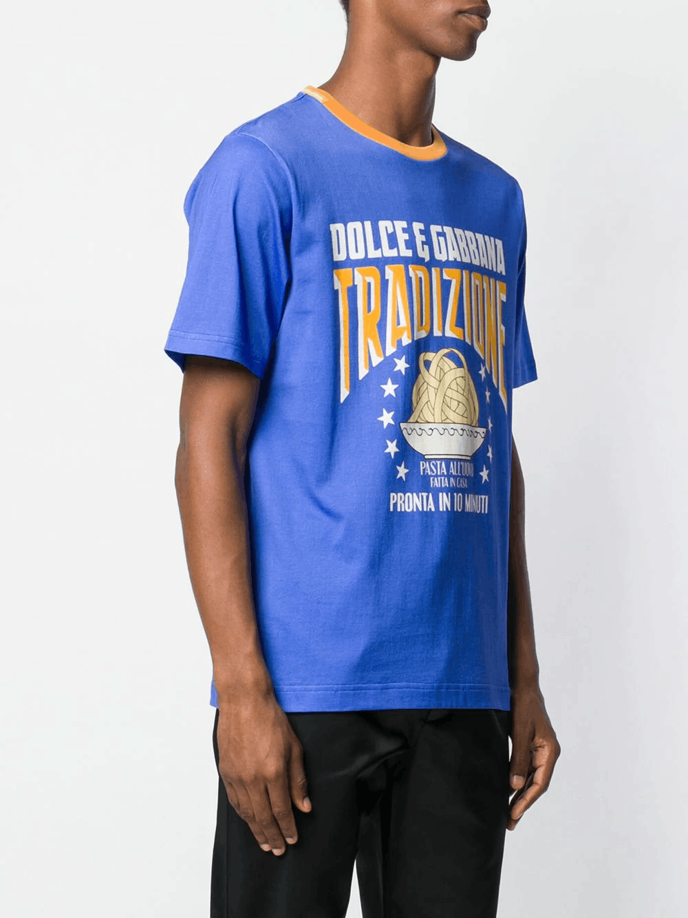 Dolce & Gabbana DOLCE & GABBANA blue Tradizione pasta t-shirt Small / 46 EU Size US S / EU 44-46 / 1 - 2 Thumbnail