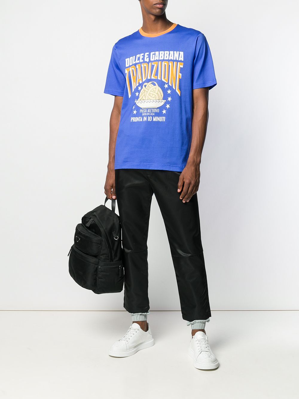 Dolce & Gabbana DOLCE & GABBANA blue Tradizione pasta t-shirt Small / 46 EU Size US S / EU 44-46 / 1 - 1 Thumbnail