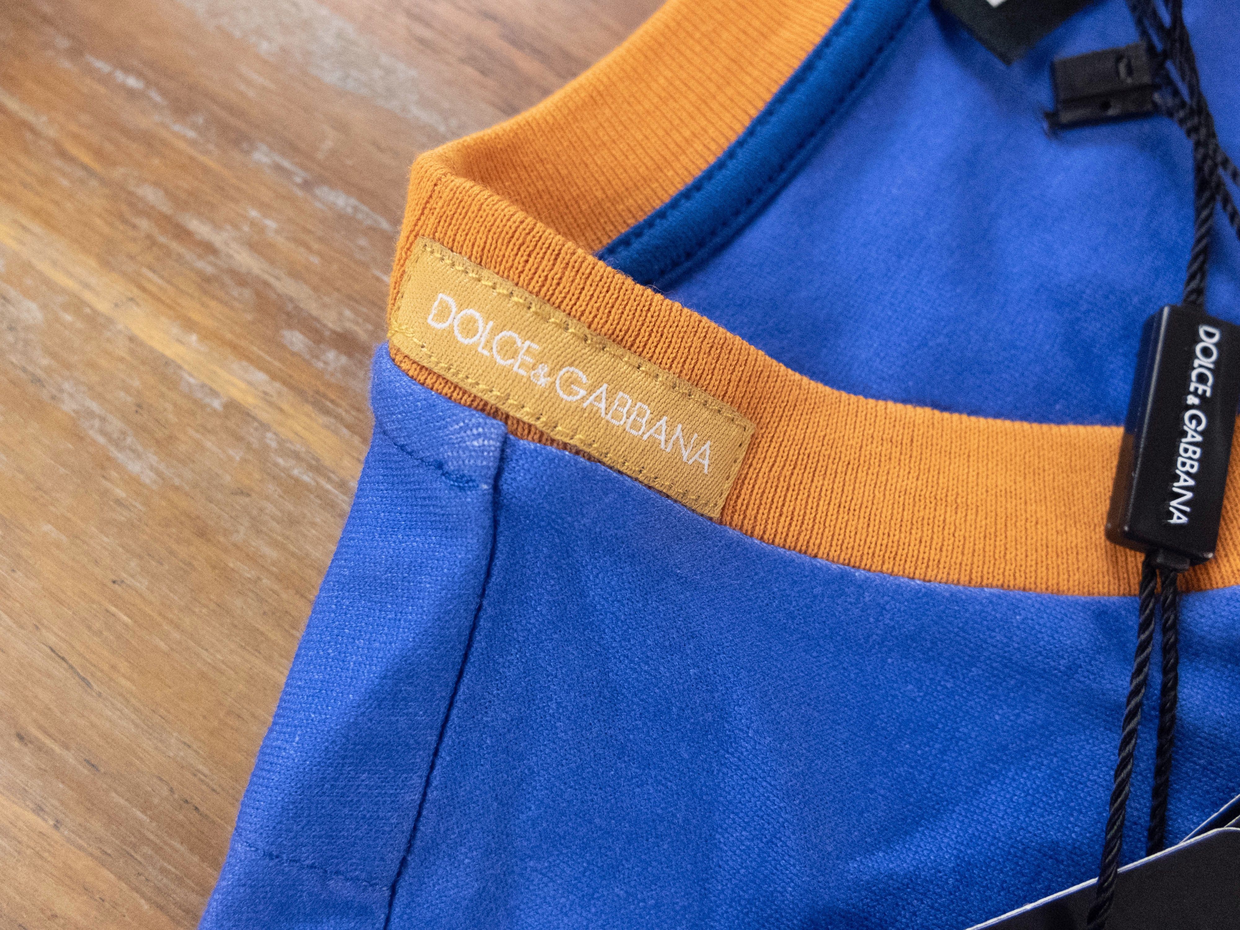 Dolce & Gabbana DOLCE & GABBANA blue Tradizione pasta t-shirt Small / 46 EU Size US S / EU 44-46 / 1 - 5 Thumbnail