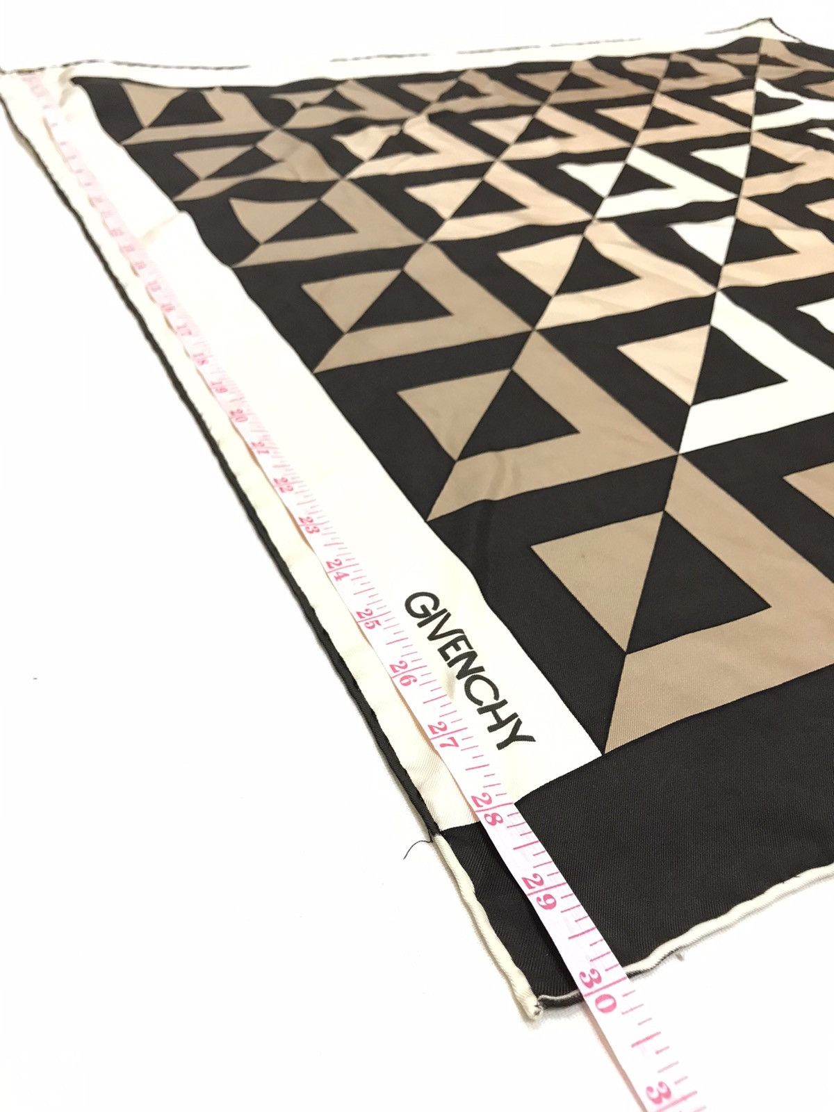 Givenchy VINTAGE GIVENCHY WILK SCARF GEOMETRICAL PATTERN Size ONE SIZE - 3 Thumbnail