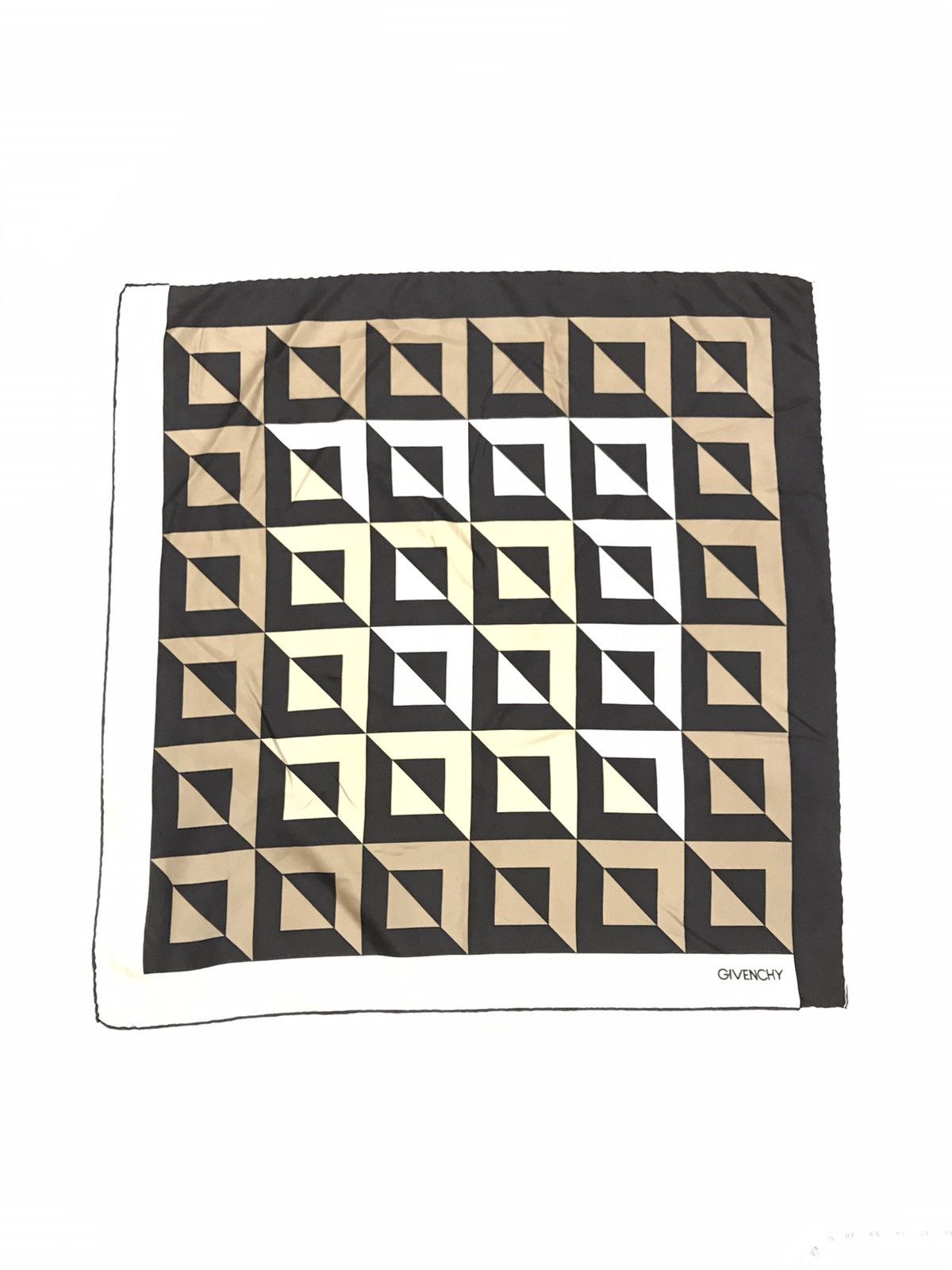 Givenchy VINTAGE GIVENCHY WILK SCARF GEOMETRICAL PATTERN Size ONE SIZE - 1 Thumbnail