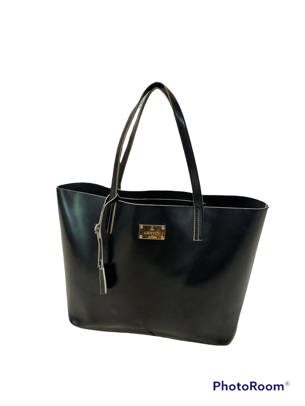Lanvin LANVIN EU BLEU LEATHER TOTE BAG Size ONE SIZE - 1 Thumbnail