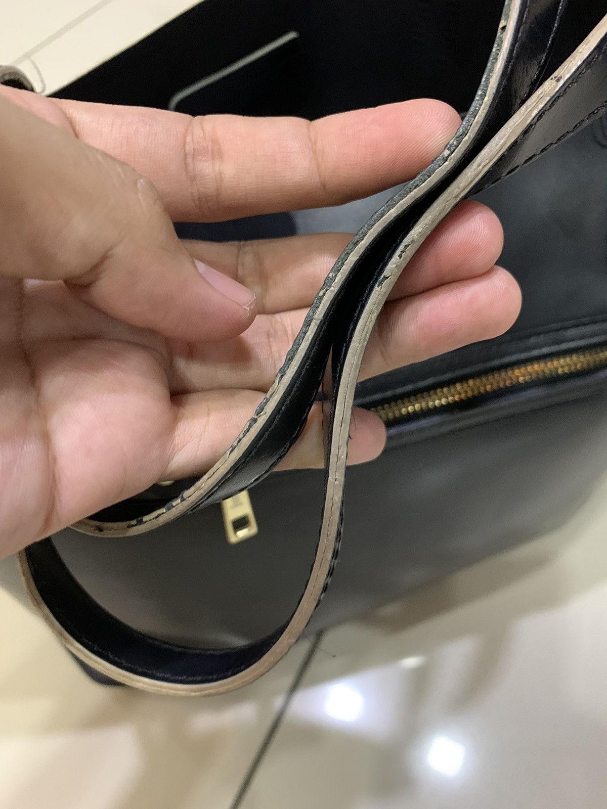 Lanvin LANVIN EU BLEU LEATHER TOTE BAG Size ONE SIZE - 6 Thumbnail