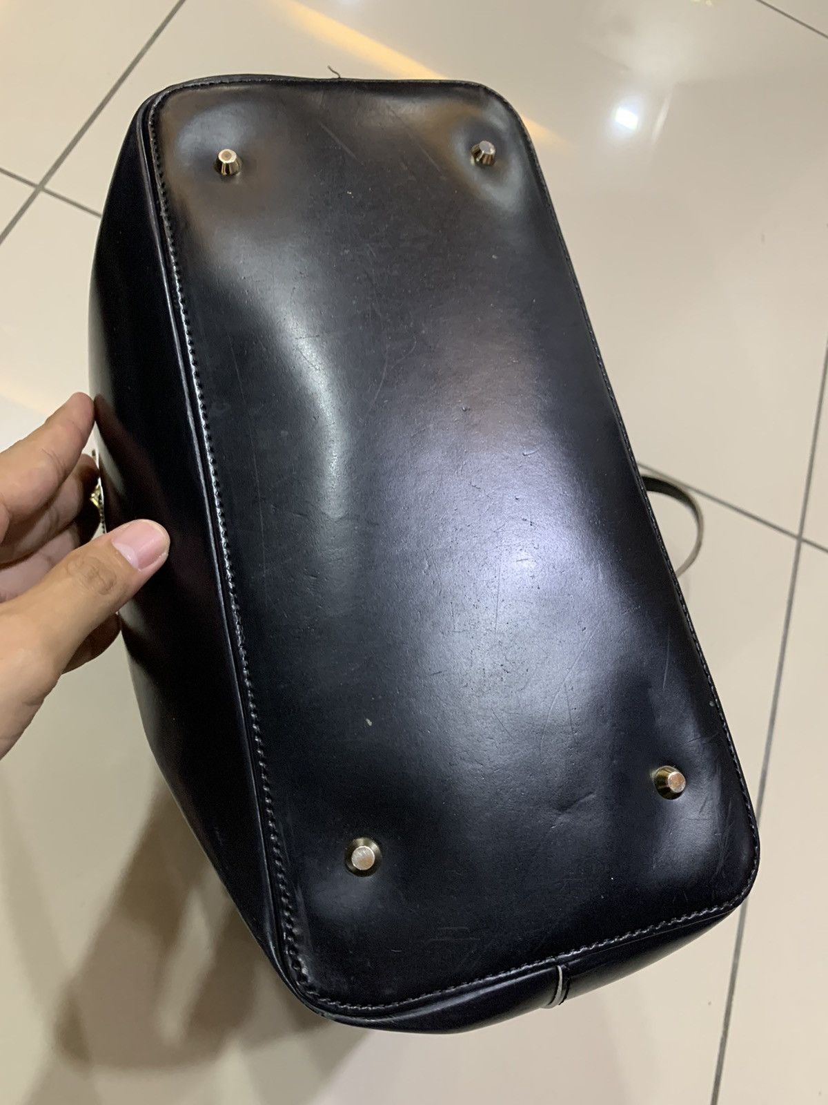 Lanvin LANVIN EU BLEU LEATHER TOTE BAG Size ONE SIZE - 8 Thumbnail