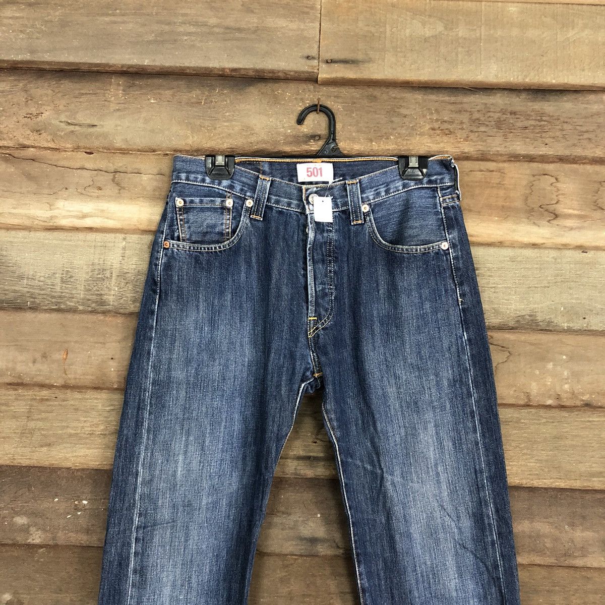 Levi's 501 Levis Strauss Blue Denim Jeans Pants #4630 Size US 29 - 2 Thumbnail
