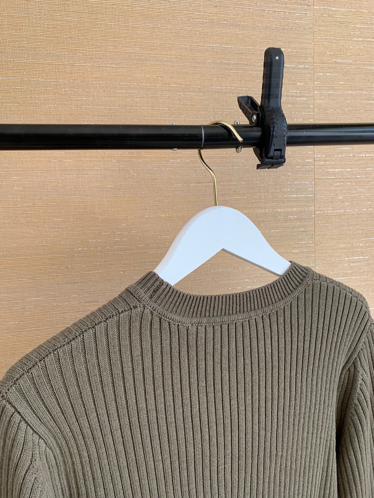 Helmut Lang Mixed Rid Crewneck Sweater in Resin Size US S / EU 44-46 / 1 - 10 Thumbnail