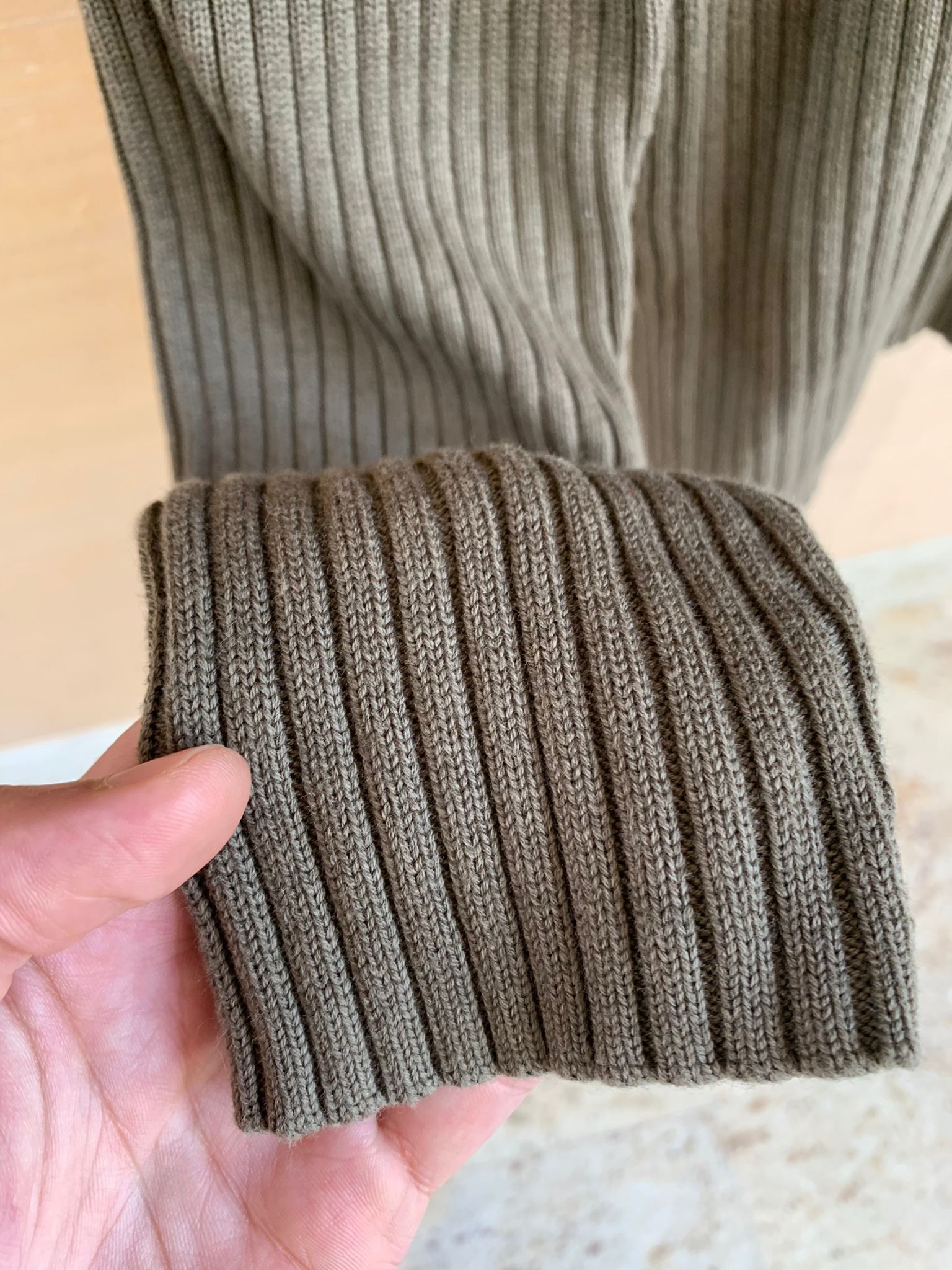 Helmut Lang Mixed Rid Crewneck Sweater in Resin Size US S / EU 44-46 / 1 - 6 Thumbnail