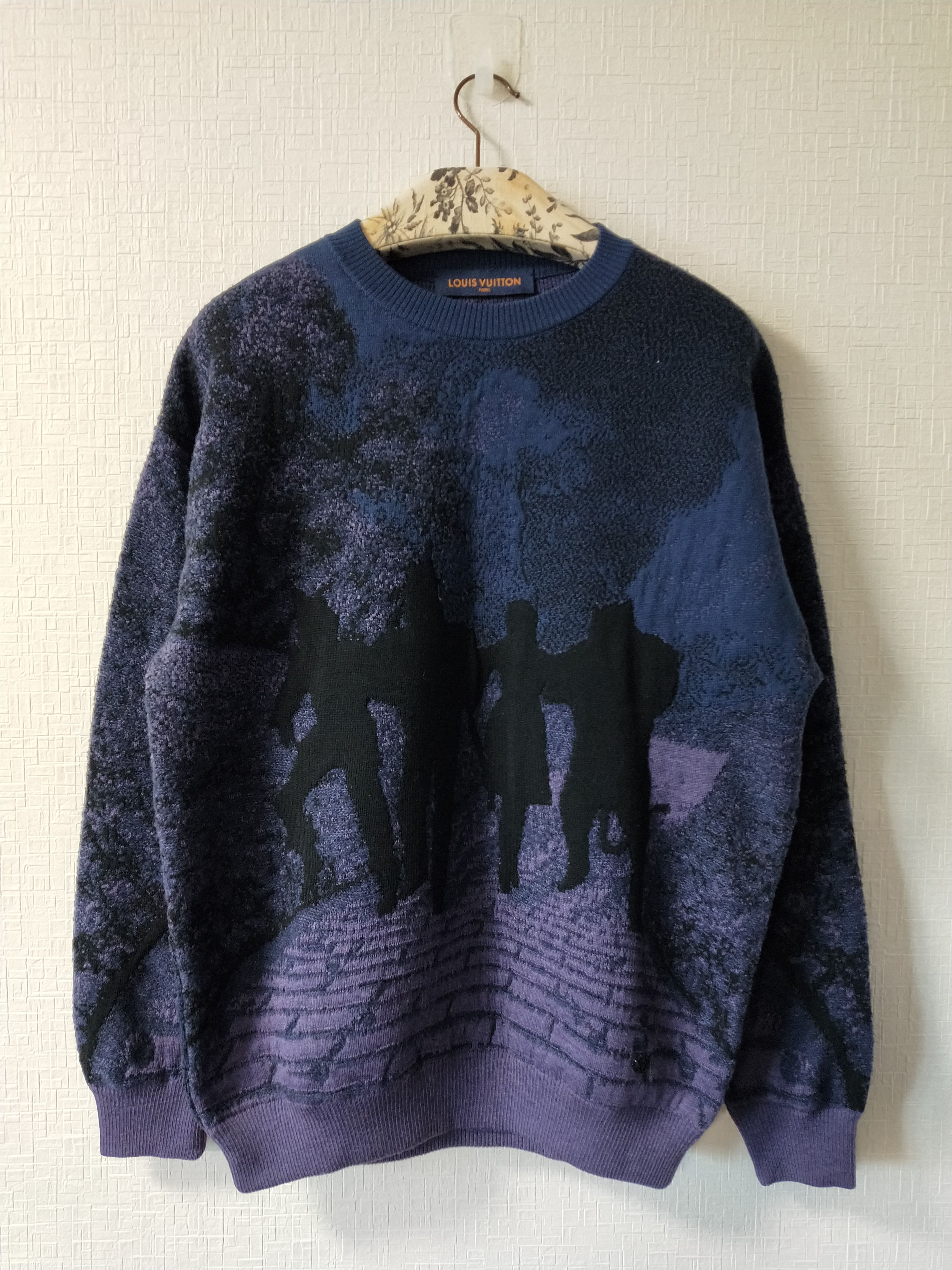 Louis Vuitton 2019 Wizard Of Oz Jacquard Pullover - Blue Sweaters