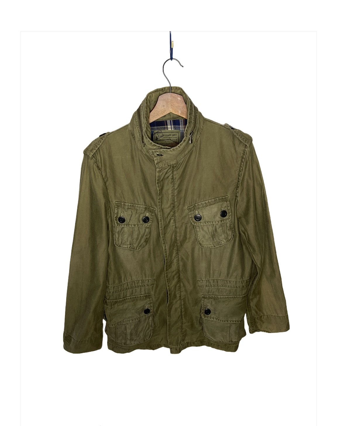 image of Ppfm Yellow Riot Punks Herrligen Germany Jacket in Olive Green, Men's (Size Medium)