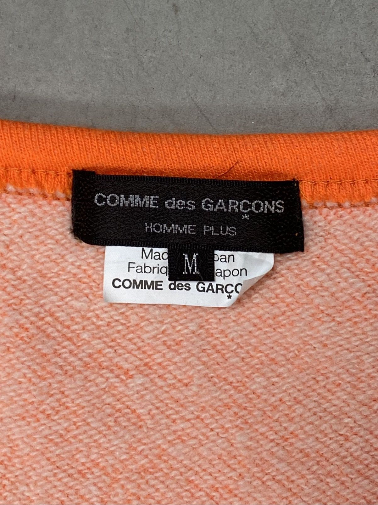Comme des Garcons Homme Plus 2013 CdGHP Highlighter Orange Embroidered Long Crewneck Size US M / EU 48-50 / 2 - 7 Thumbnail
