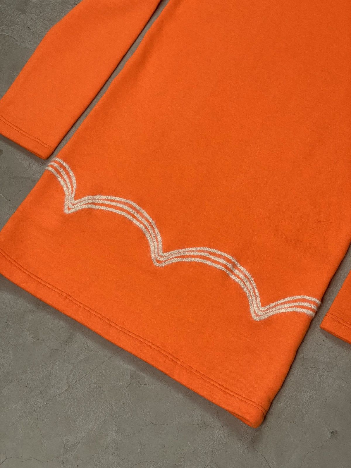 Comme des Garcons Homme Plus 2013 CdGHP Highlighter Orange Embroidered Long Crewneck Size US M / EU 48-50 / 2 - 5 Thumbnail