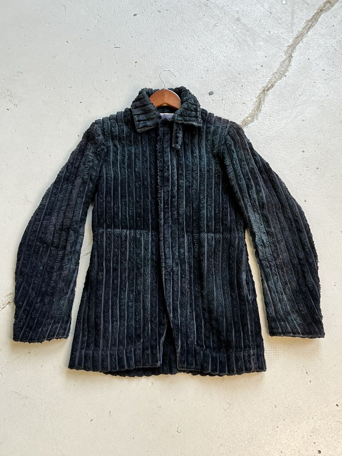 image of Beauty Beast Raccoon Coat in Navy, Men's (Size Medium)