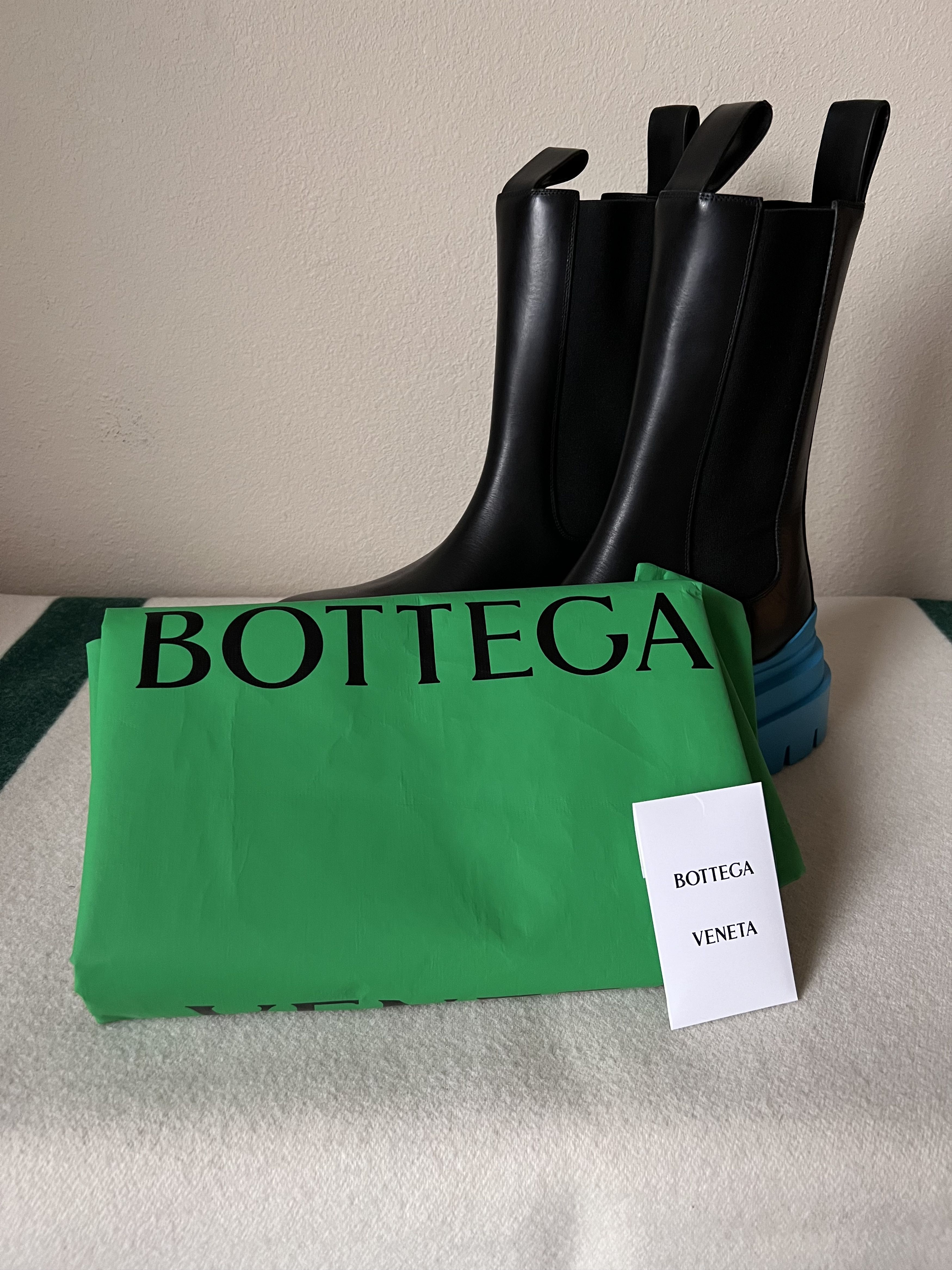 Bottega Veneta Bottega Veneta Tire Military Calf Boots in Black Blue Size US 12 / EU 45 - 7 Thumbnail