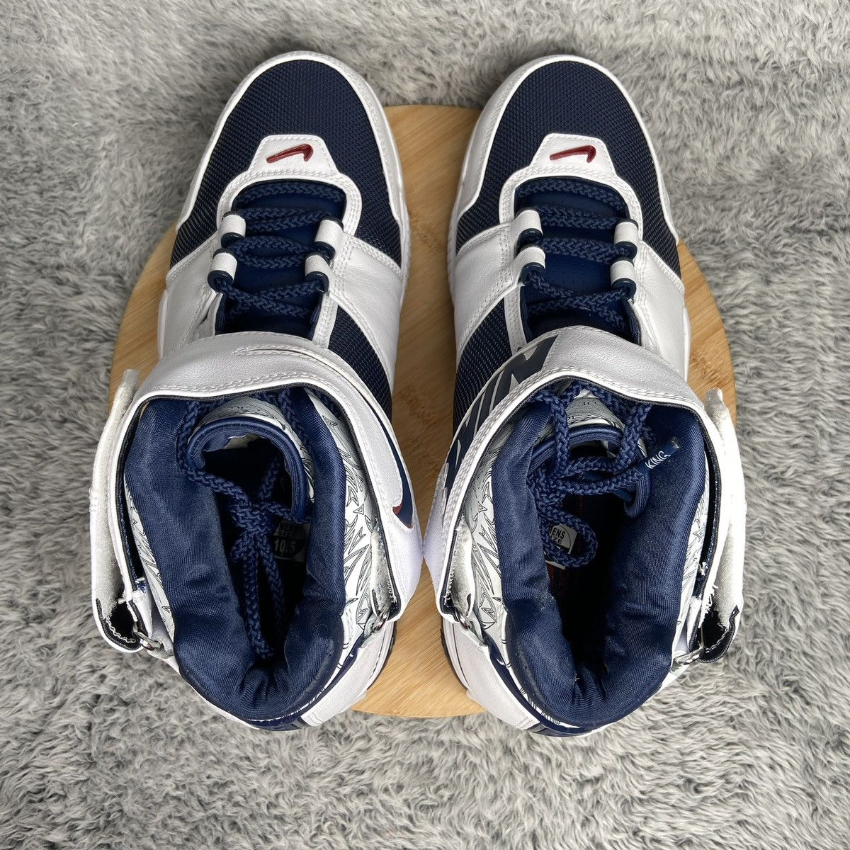 Nike Nike Zoom Lebron 2 Midnight Navy White Men's Size 12 Size US 12 / EU 45 - 7 Thumbnail