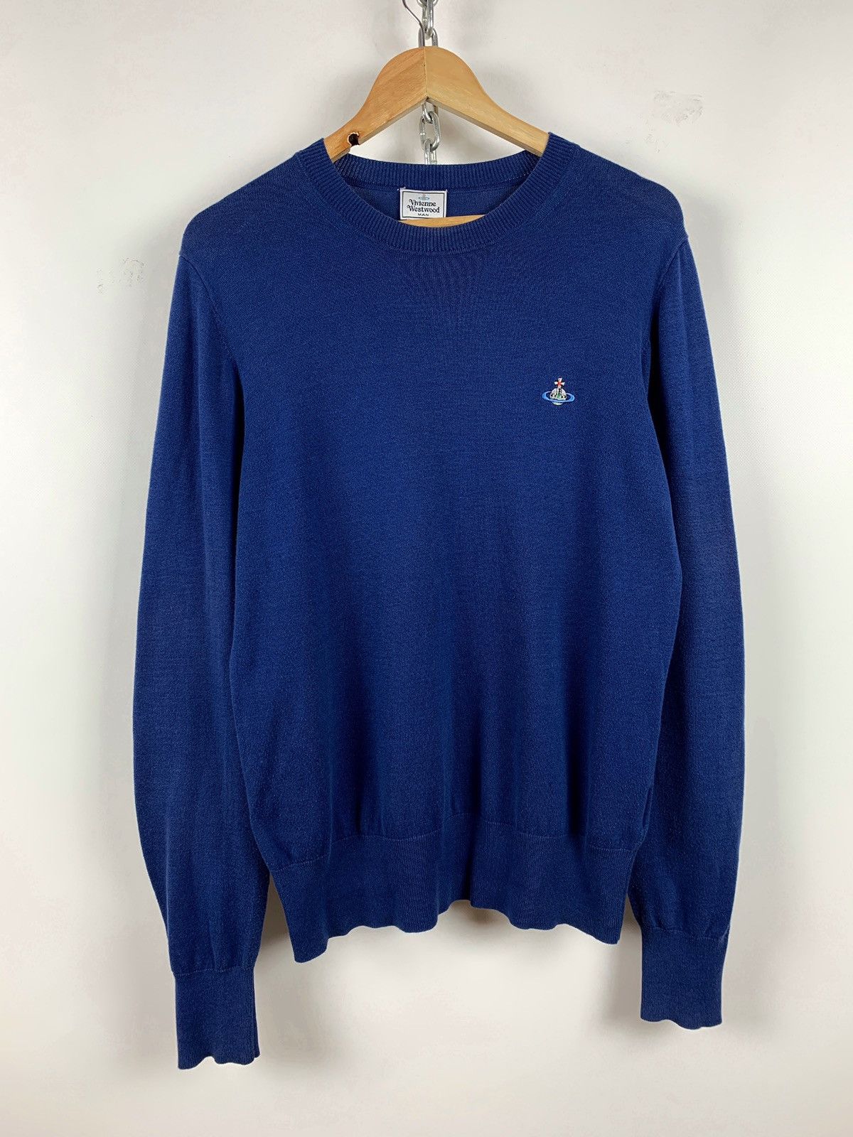 Vivienne Westwood Vivienne Westwood Blue Light Jumper Sweater Size US M / EU 48-50 / 2 - 2 Thumbnail