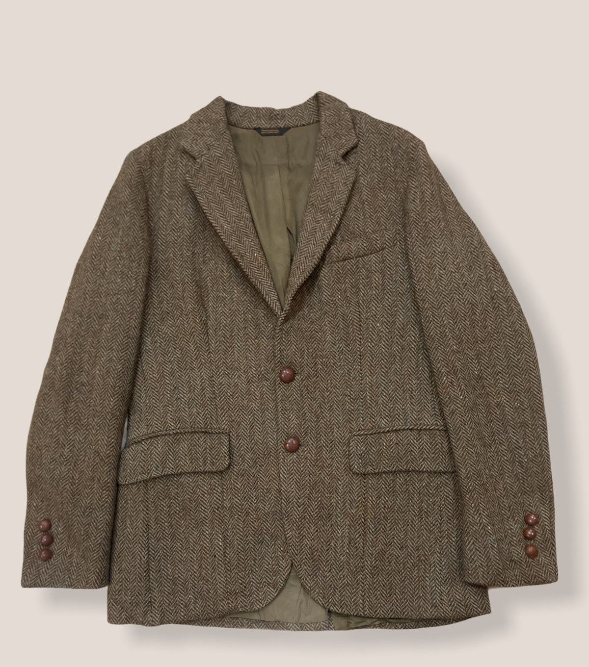 Harris Tweed × Vintage Vintage Harris Tweed Wool Blazer Jacket Size US S / EU 44-46 / 1 - 2 Thumbnail