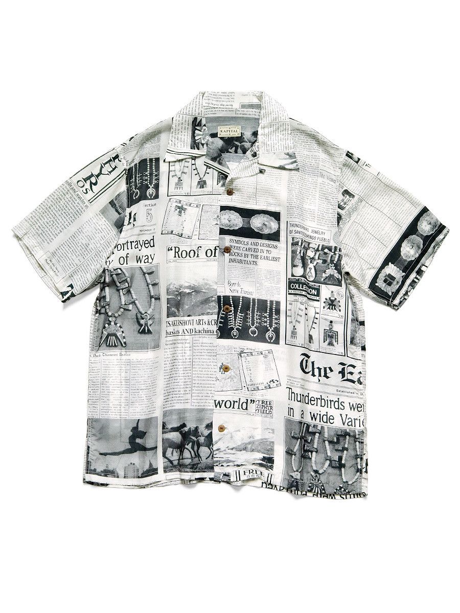 Kapital Kapital Pueblo News Newspaper aloha shirt Size US M / EU 48-50 / 2 - 1 Thumbnail