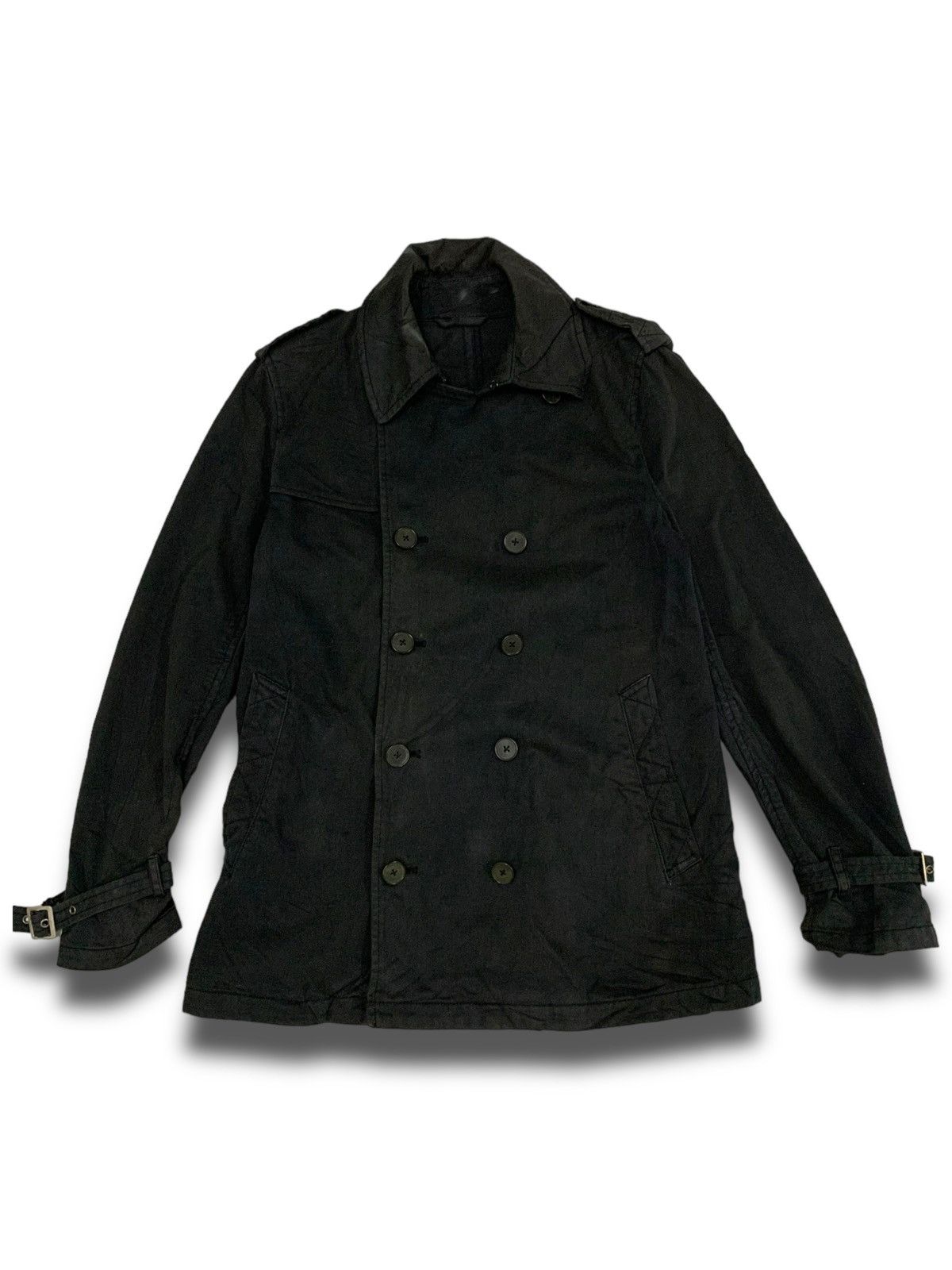 Ships Jet Blue Vintage Japanese Ships Jet Blue Double Breasted Jacket Size US M / EU 48-50 / 2 - 1 Thumbnail