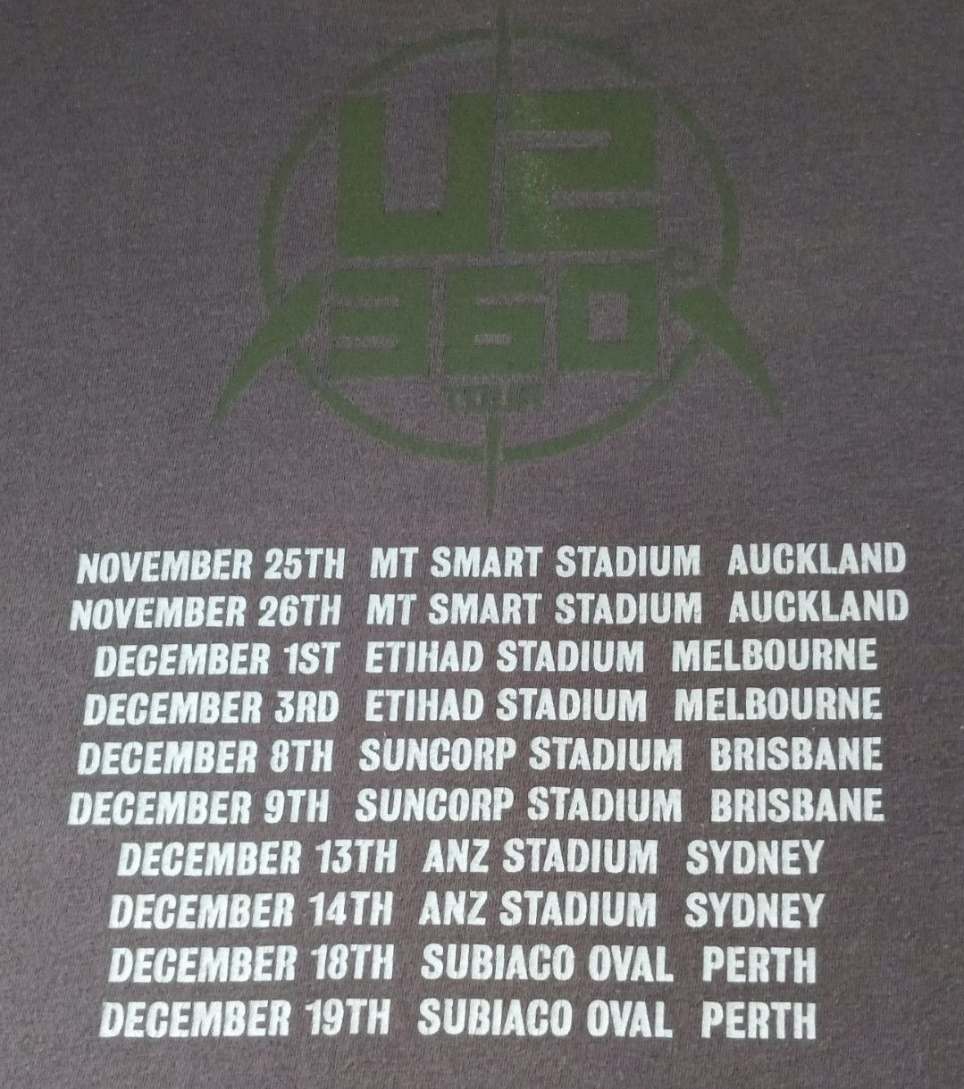 Band Tees U2 360° Tour (Australia) T-shirt Size US L / EU 52-54 / 3 - 13 Thumbnail
