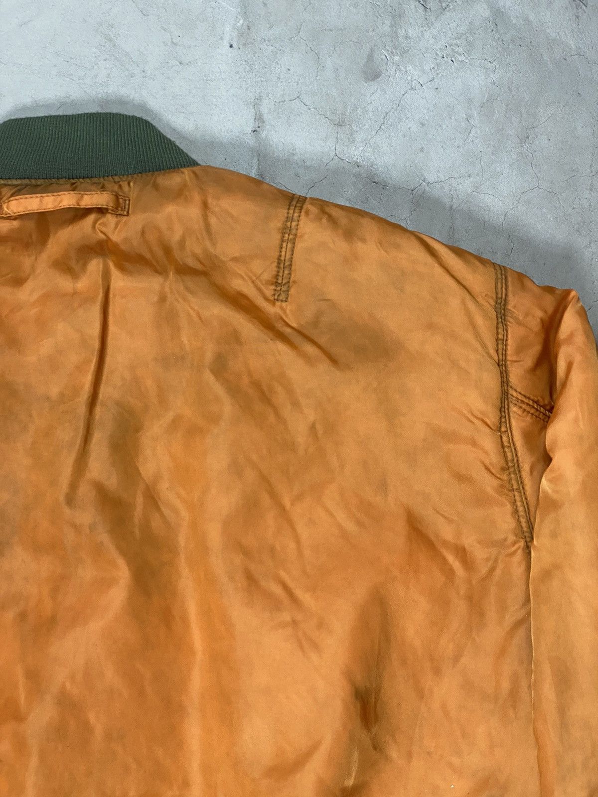 Alpha Industries Vintage Alpha Industries Dyed & Dirtied Reversible Bomber Size US XL / EU 56 / 4 - 7 Thumbnail