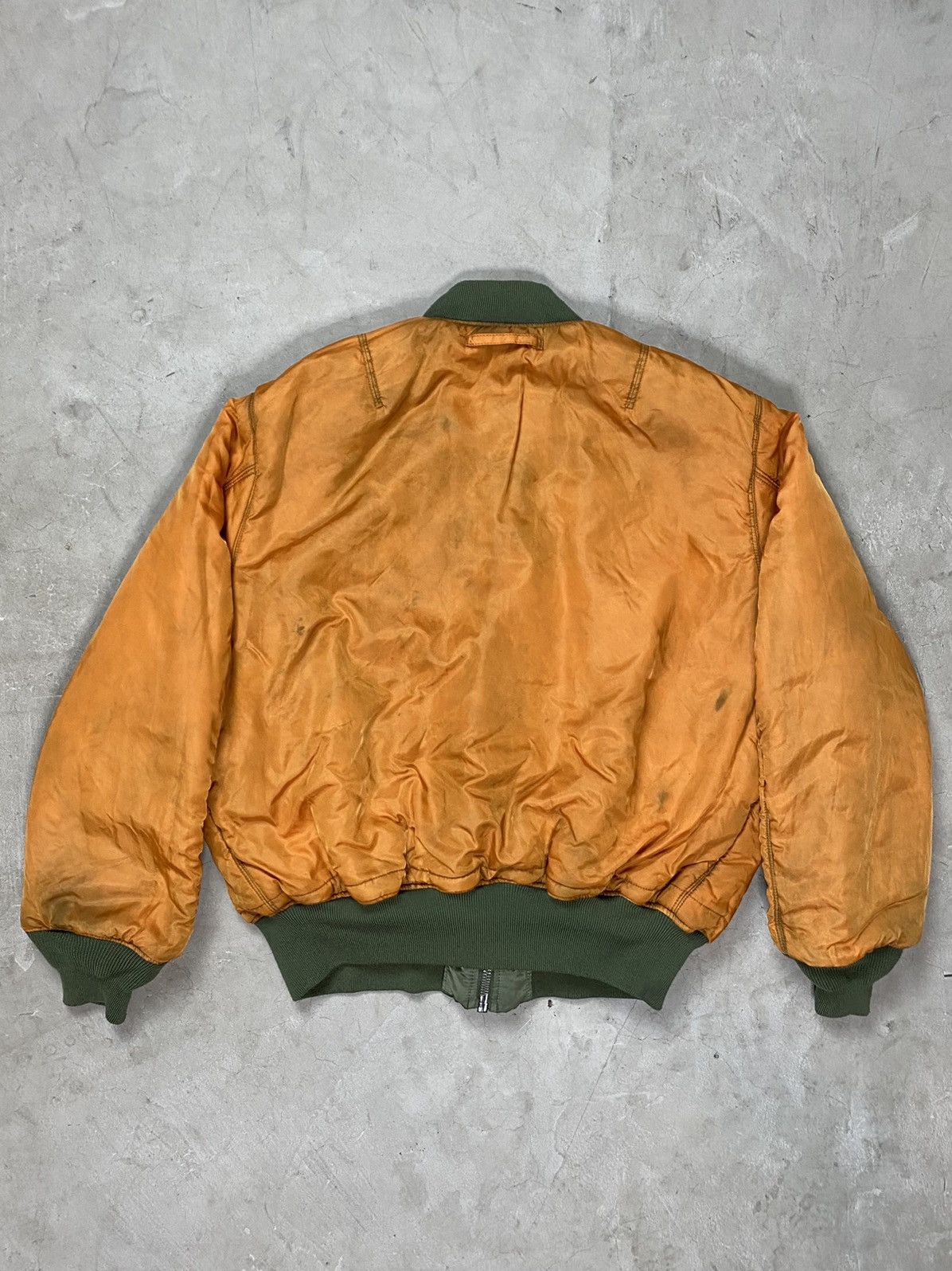 Alpha Industries Vintage Alpha Industries Dyed & Dirtied Reversible Bomber Size US XL / EU 56 / 4 - 3 Thumbnail