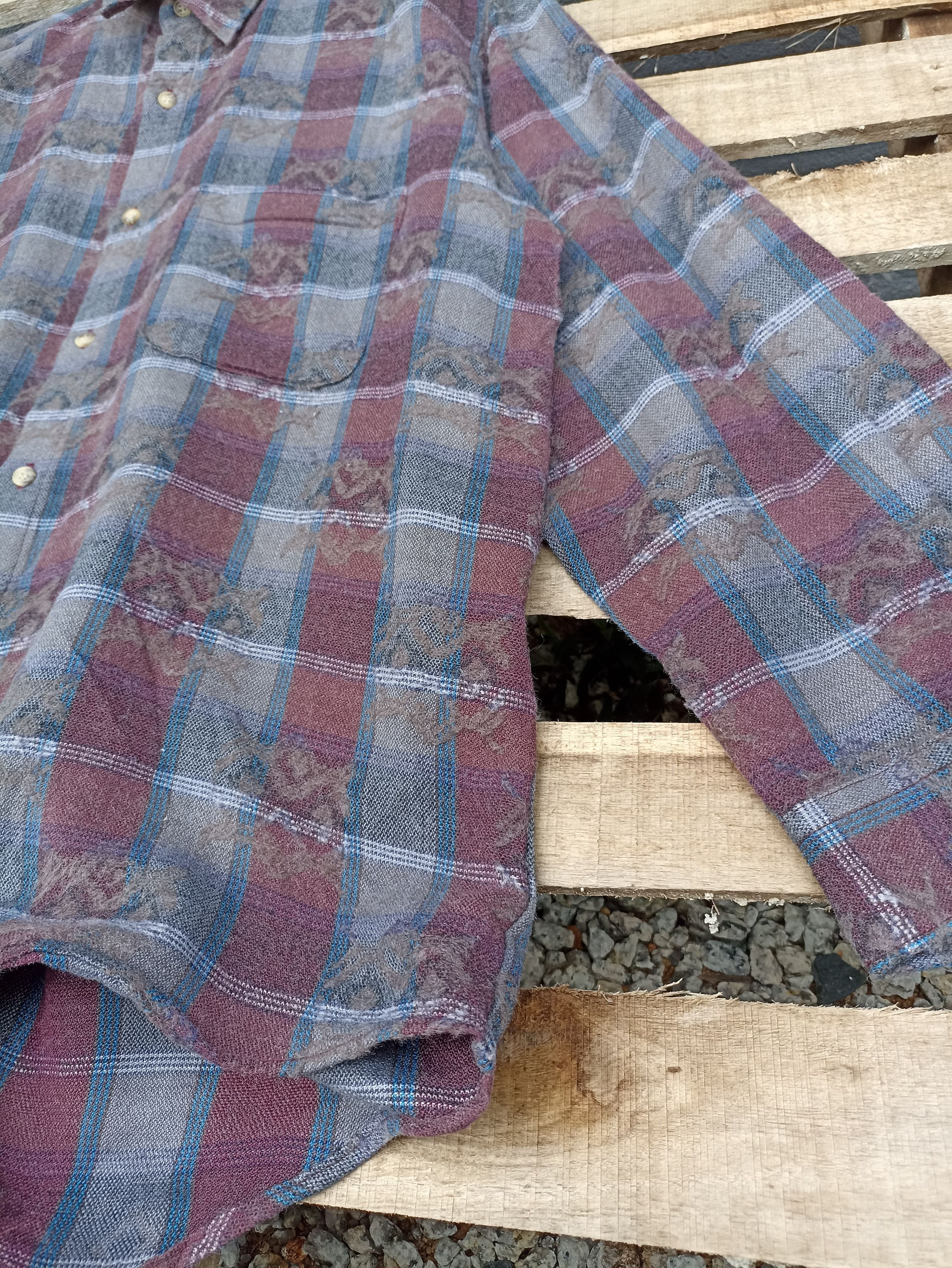 Flannel × Japanese Brand × Vintage Vintage Moschue Plaid Flannel Size US L / EU 52-54 / 3 - 2 Thumbnail