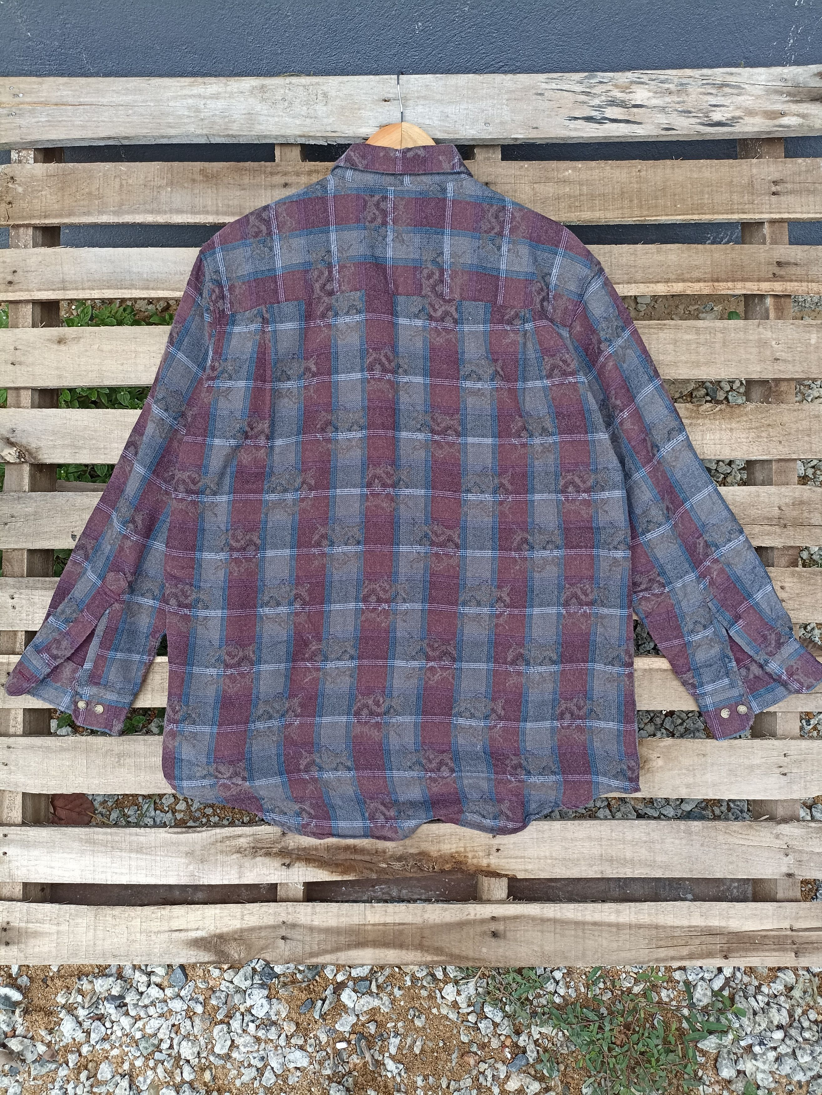 Flannel × Japanese Brand × Vintage Vintage Moschue Plaid Flannel Size US L / EU 52-54 / 3 - 4 Thumbnail