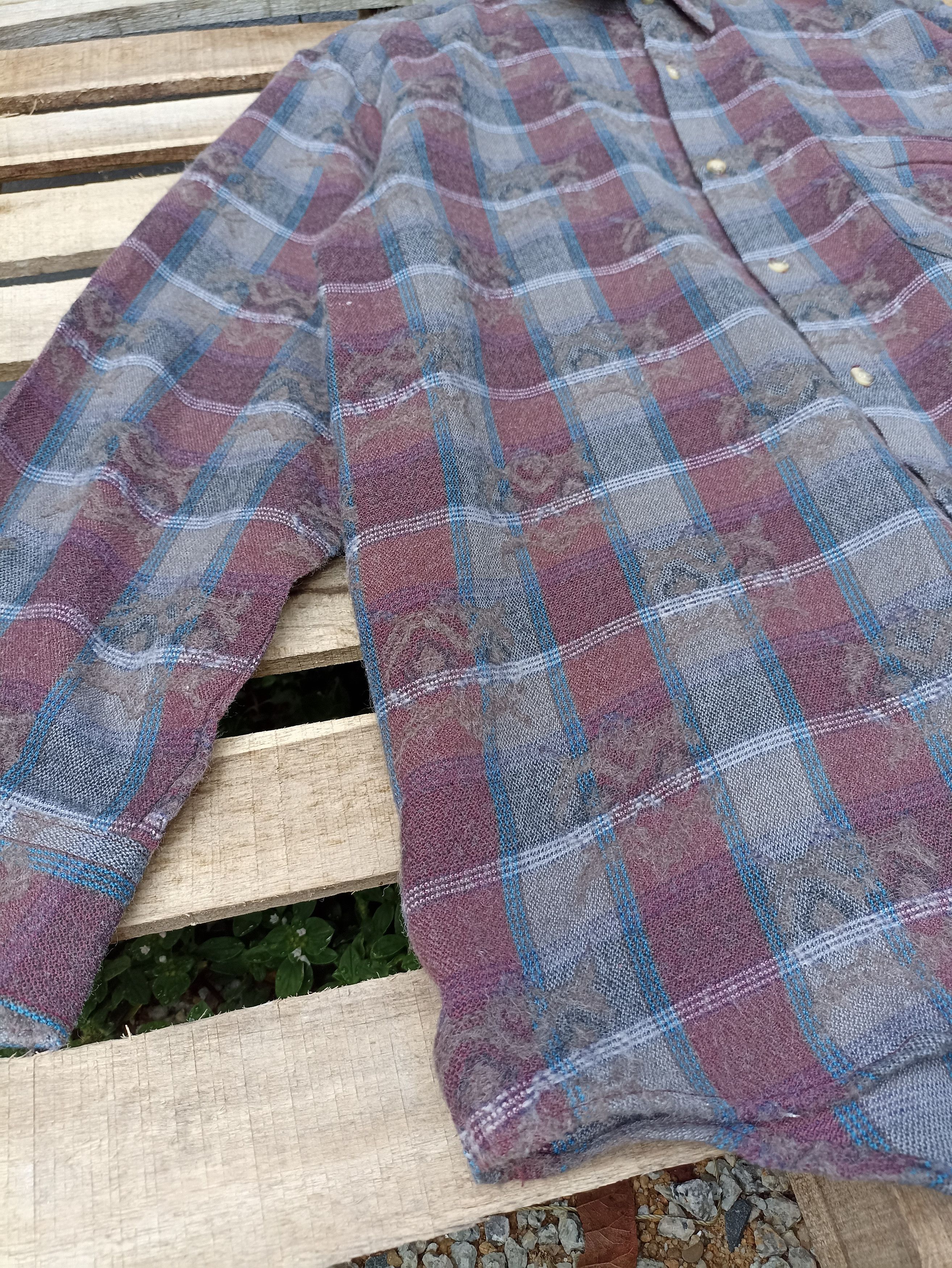 Flannel × Japanese Brand × Vintage Vintage Moschue Plaid Flannel Size US L / EU 52-54 / 3 - 3 Thumbnail