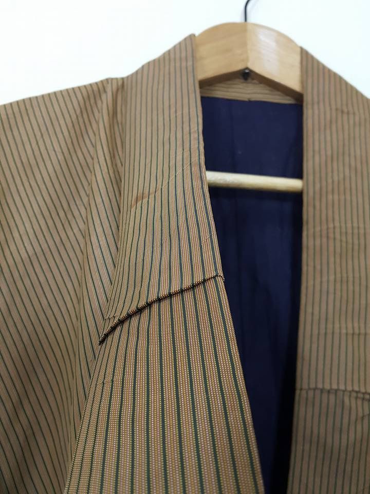 Other Haori Long Kimono Shima Aristocrat Vertical Striped Size US M / EU 48-50 / 2 - 8 Thumbnail