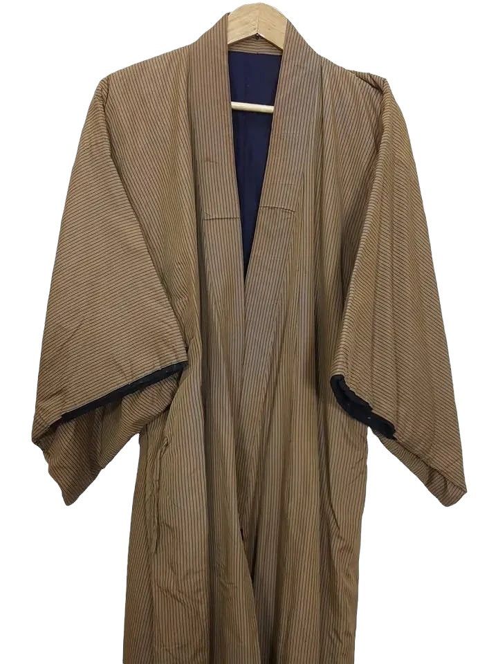 Other Haori Long Kimono Shima Aristocrat Vertical Striped Size US M / EU 48-50 / 2 - 2 Thumbnail