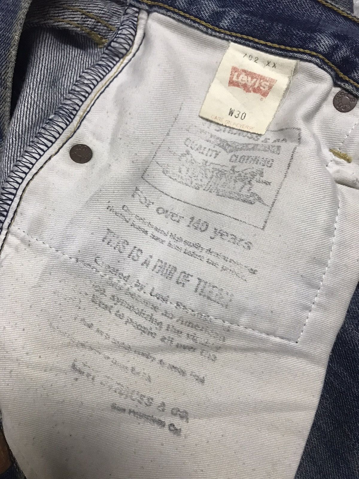 Levi's Vintage Clothing 💥Vintage Japan Levi’s Kurt Cobain Buckle Back Denim Size US 29 - 15 Thumbnail