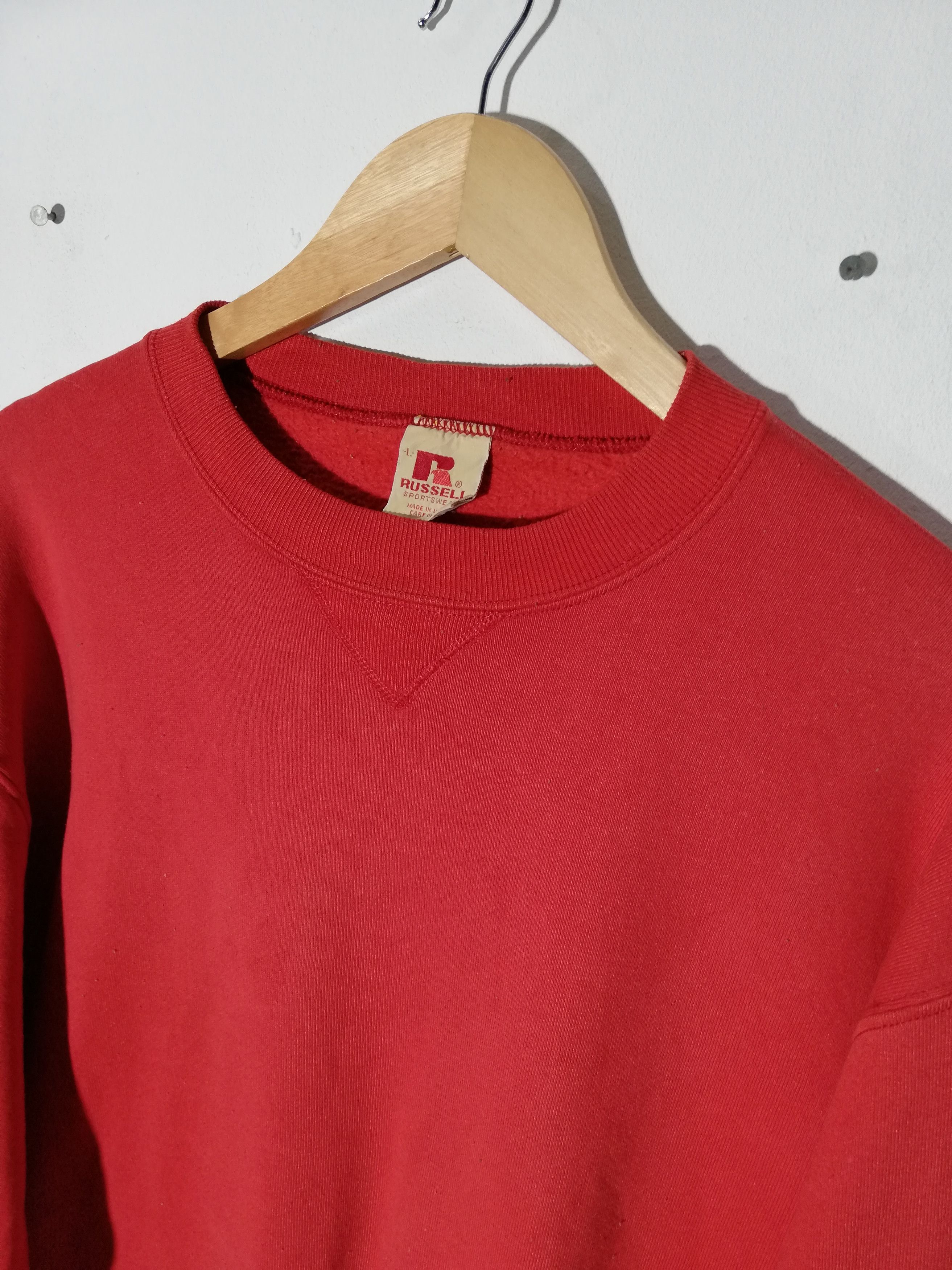 Russell Athletic × Vintage Vintage 70's Russell Sport Wear Plain Sweetshirt Size US L / EU 52-54 / 3 - 3 Thumbnail