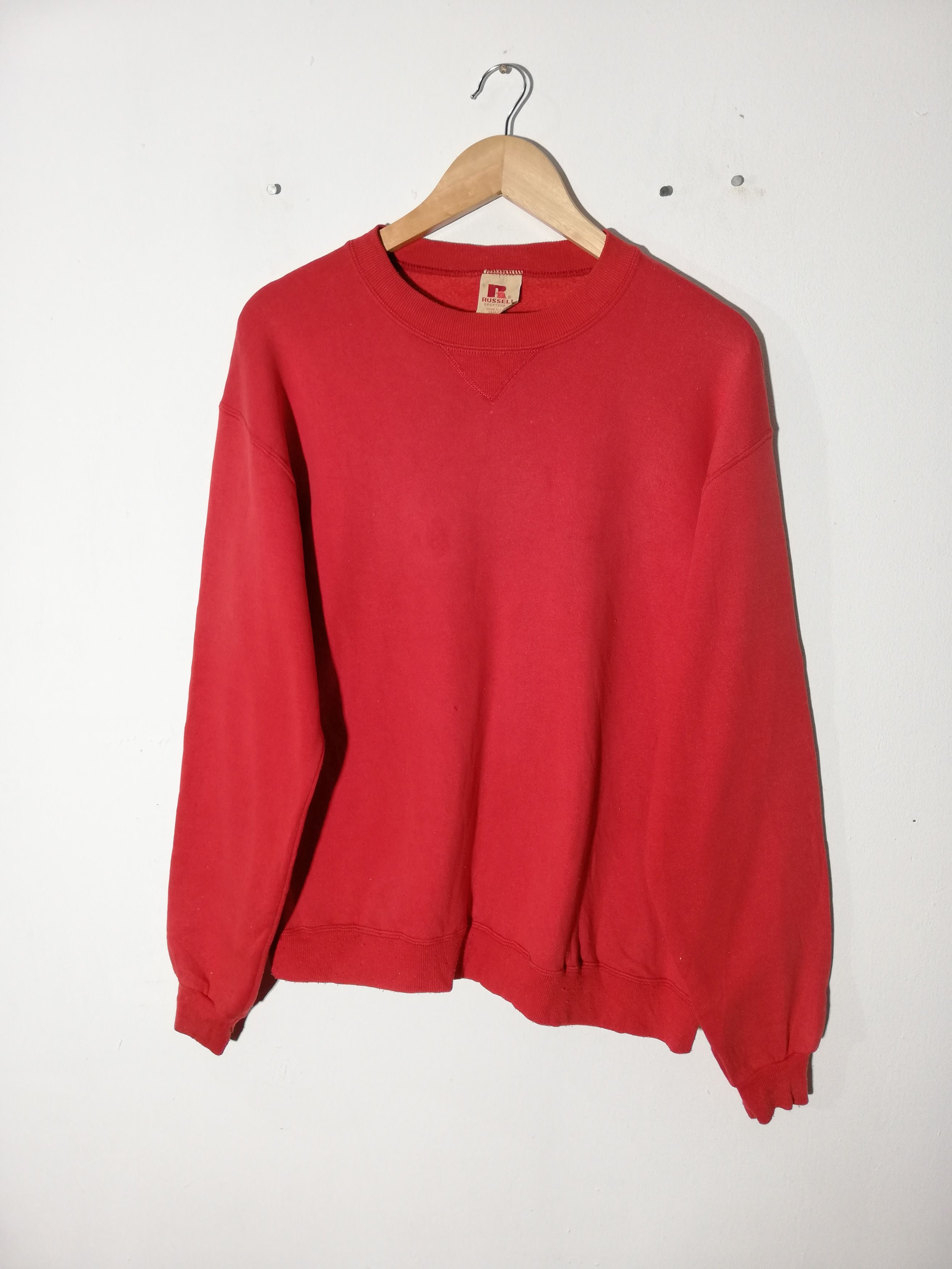 Russell Athletic × Vintage Vintage 70's Russell Sport Wear Plain Sweetshirt Size US L / EU 52-54 / 3 - 1 Thumbnail