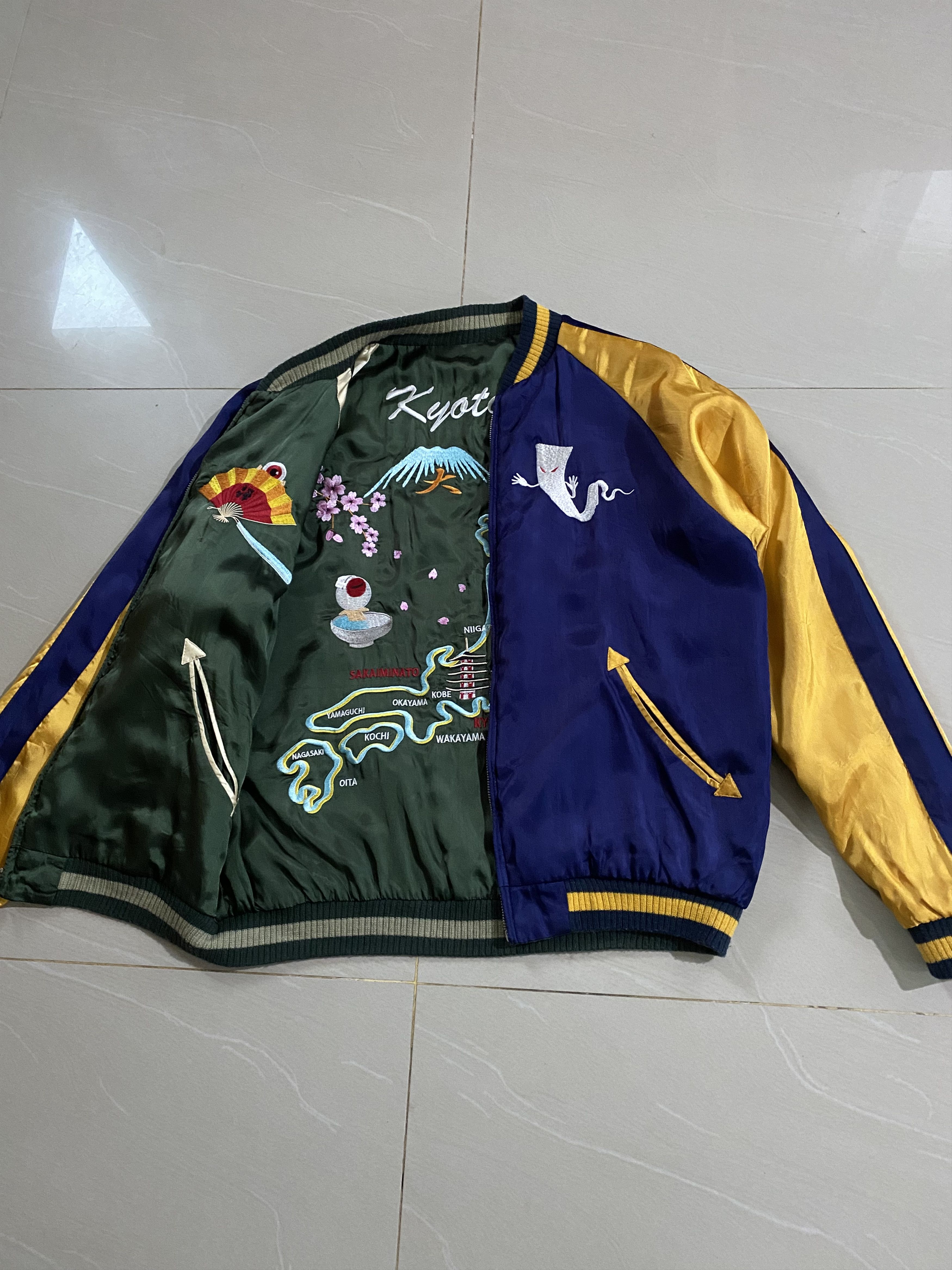 Japanese Brand Zen Kyoto Sukajan Reversible Medama Oraji Limited Jacket Size US L / EU 52-54 / 3 - 4 Thumbnail