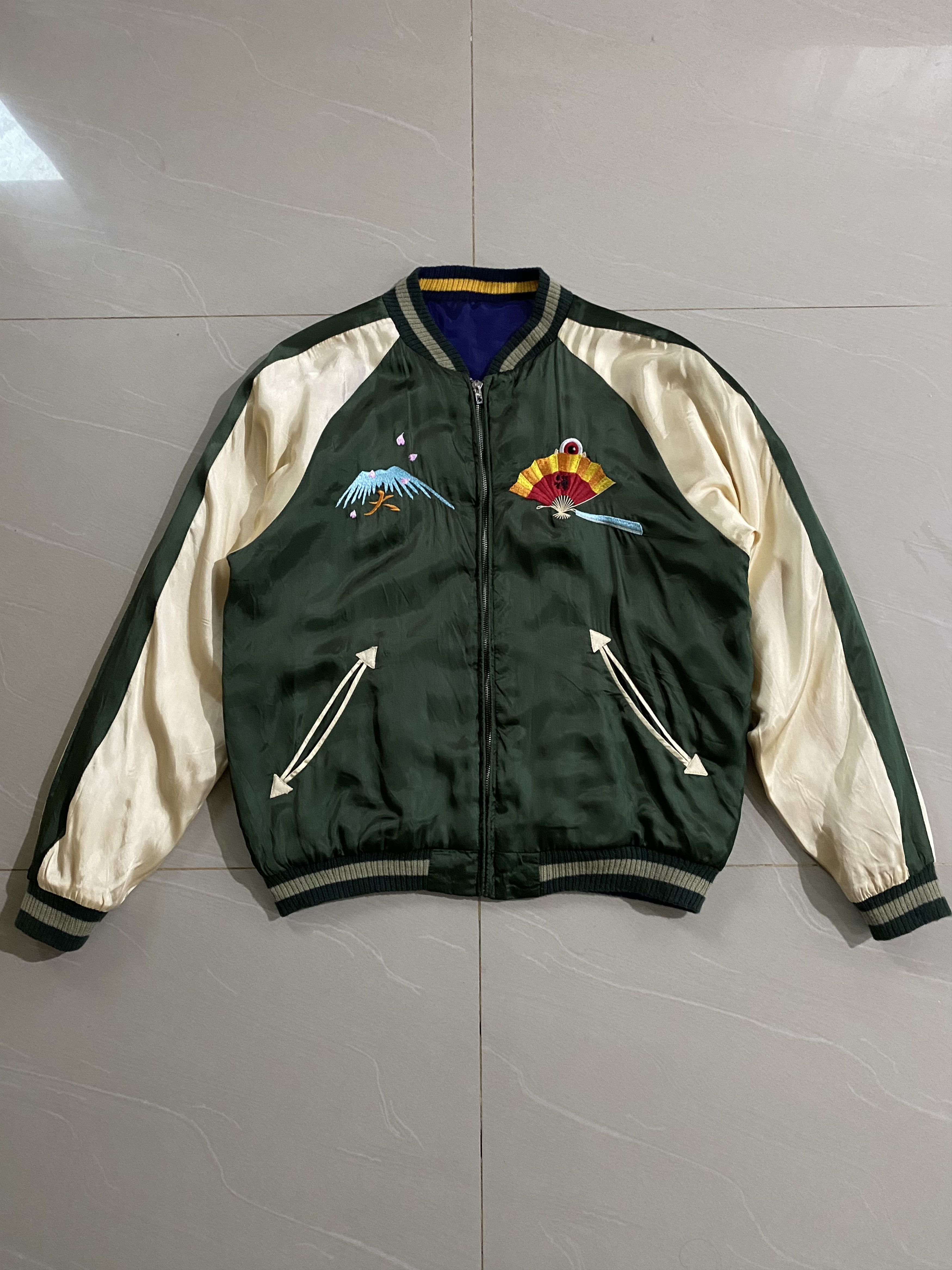 Japanese Brand Zen Kyoto Sukajan Reversible Medama Oraji Limited Jacket Size US L / EU 52-54 / 3 - 2 Thumbnail