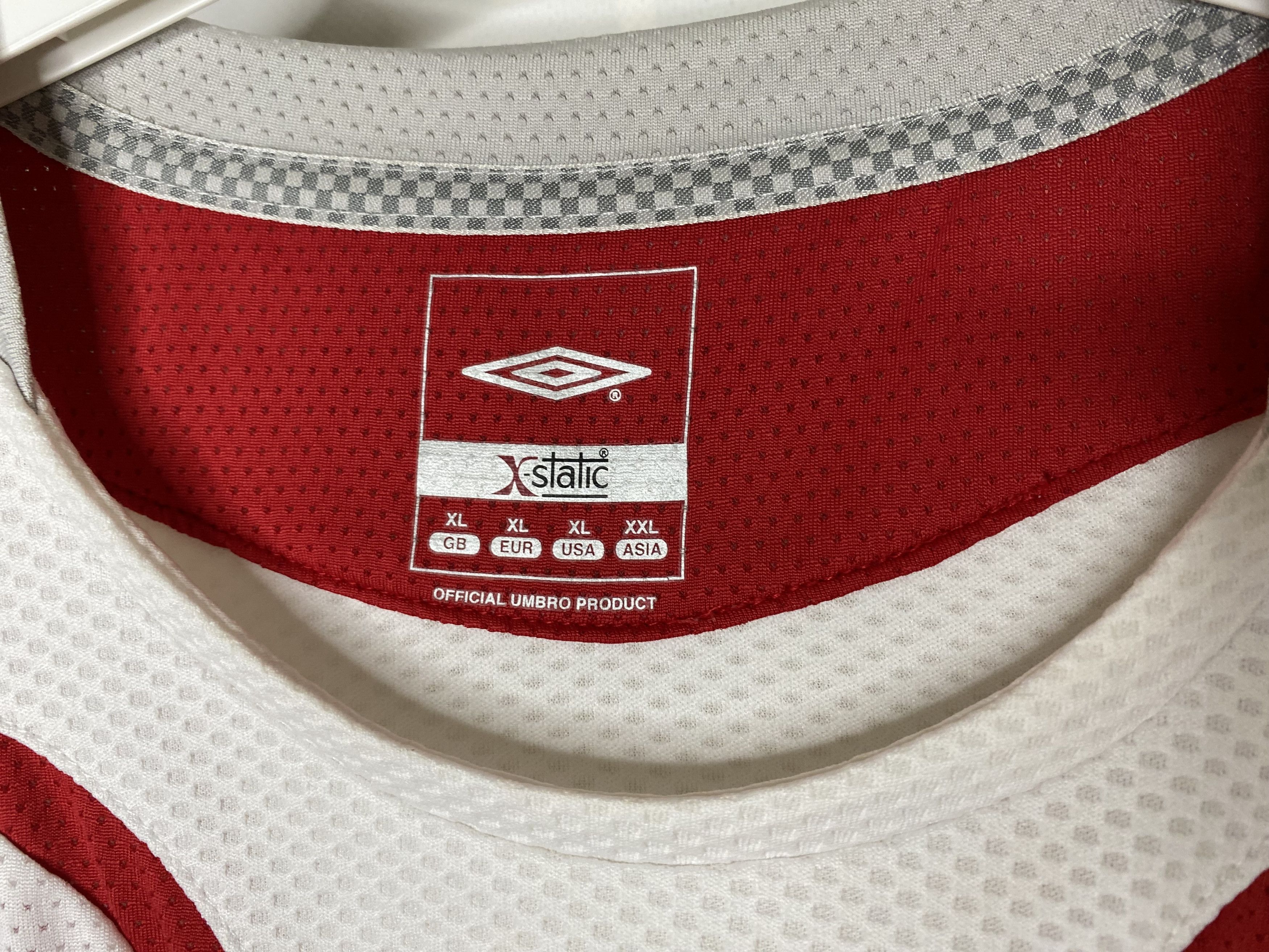 UEFA × Umbro ENGLAND VINTAGE TEAM 2006 TRAINING FOOTBALL SHIRT SOCCER Size US XL / EU 56 / 4 - 5 Thumbnail