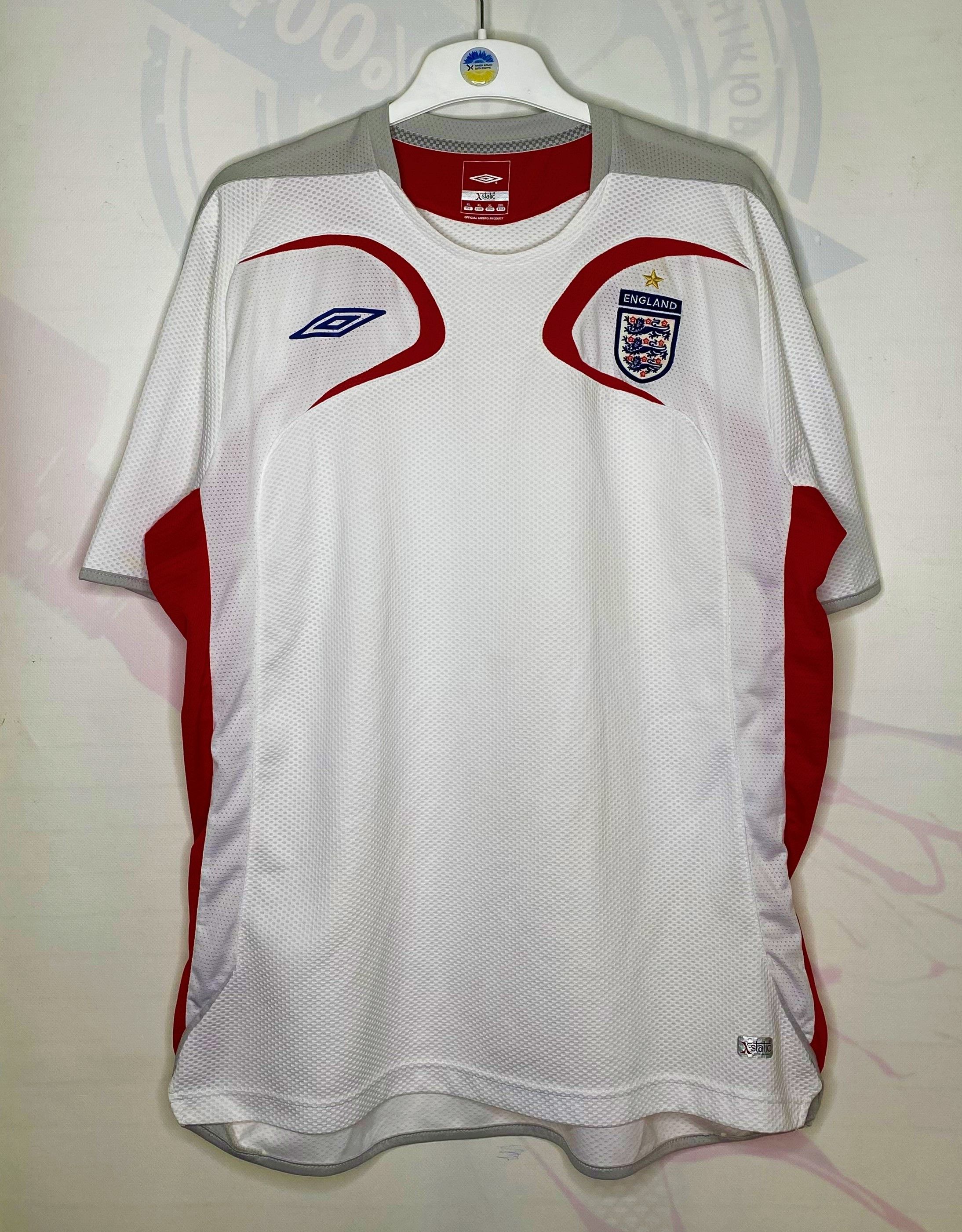 UEFA × Umbro ENGLAND VINTAGE TEAM 2006 TRAINING FOOTBALL SHIRT SOCCER Size US XL / EU 56 / 4 - 1 Thumbnail