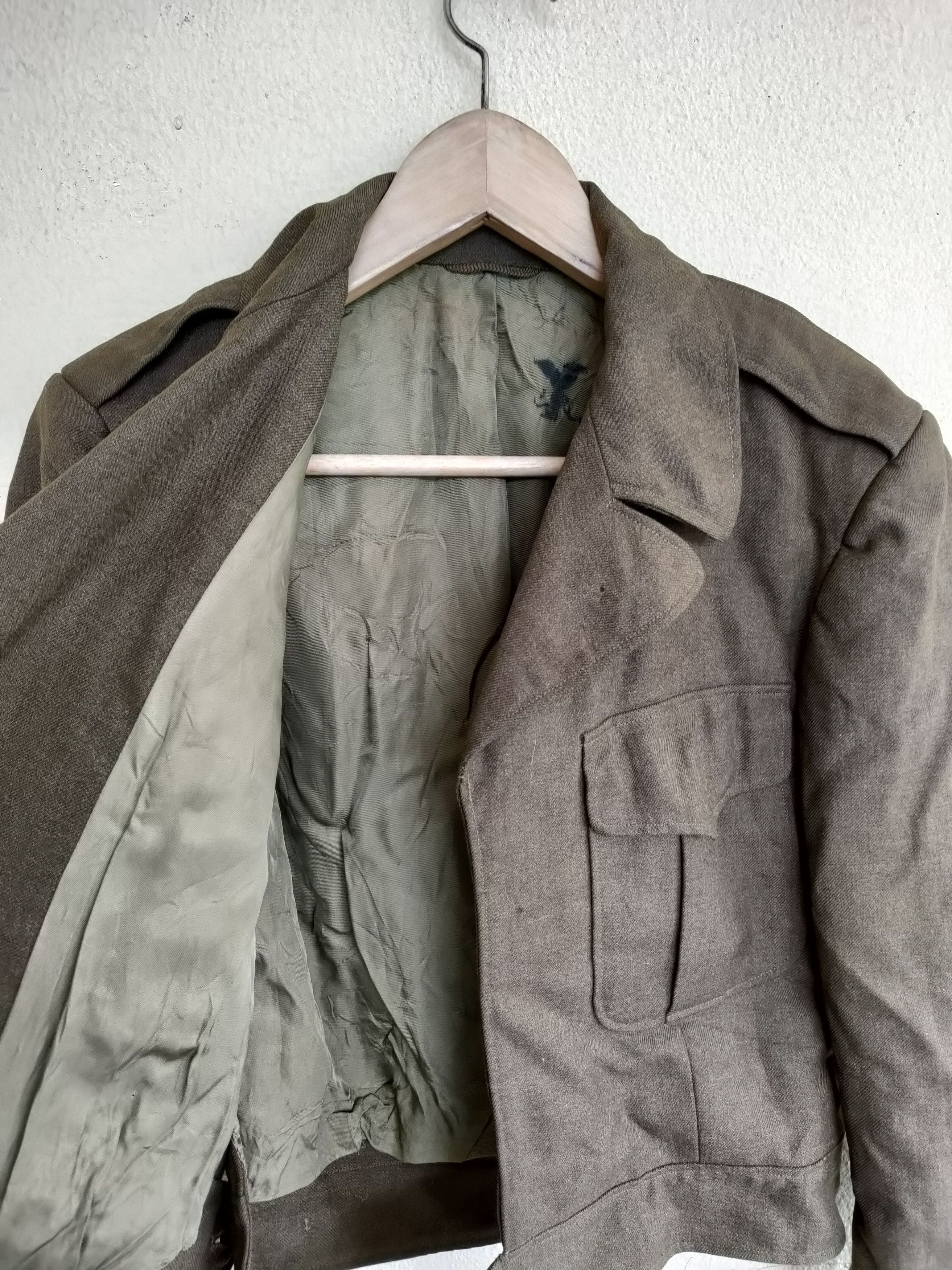 Vintage Vintage 50s Army Wool Jacket Size US S / EU 44-46 / 1 - 7 Thumbnail