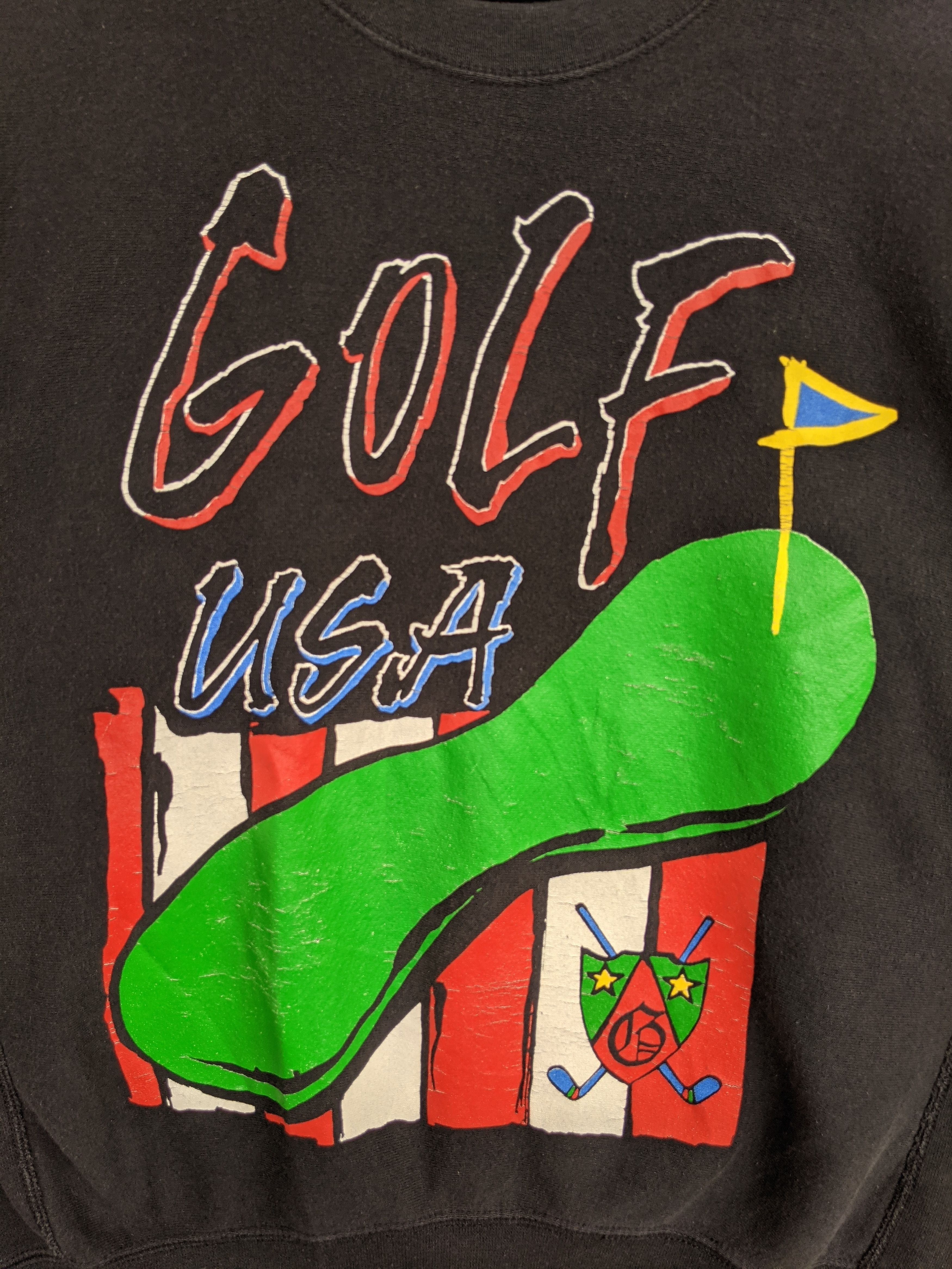 Vintage Vintage 90s Golf Usa Print Sweatshirt Size US L / EU 52-54 / 3 - 3 Thumbnail