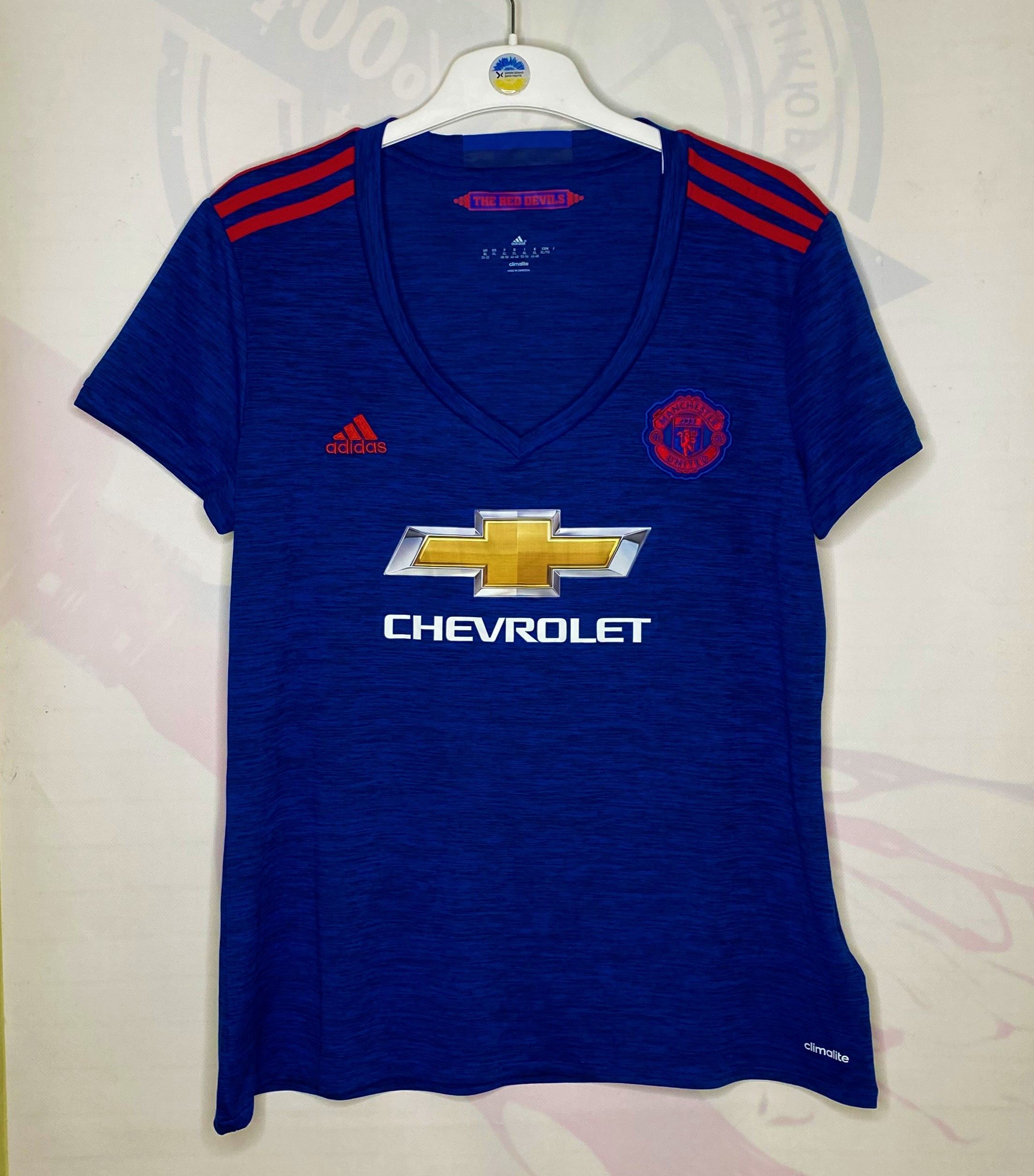Adidas MANCHESTER UNITED 2016 AWAY FOOTBALL SHIRT SOCCER JERSEY Size XL / US 12-14 / IT 48-50 - 1 Thumbnail