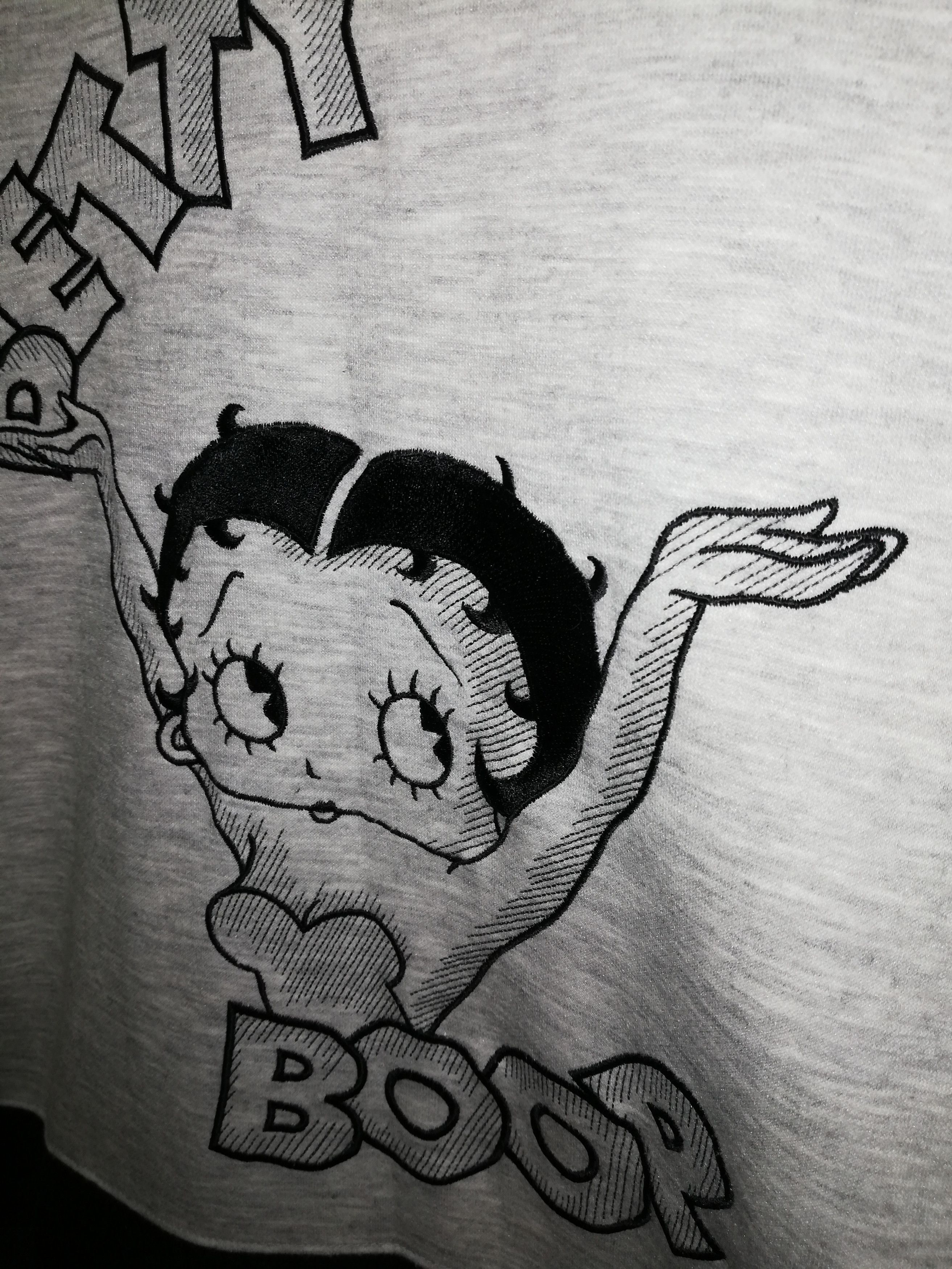 Cartoon Network Vintage Sweatshirts Betty Boop embroidered Big Logo (c33) Size US L / EU 52-54 / 3 - 2 Thumbnail