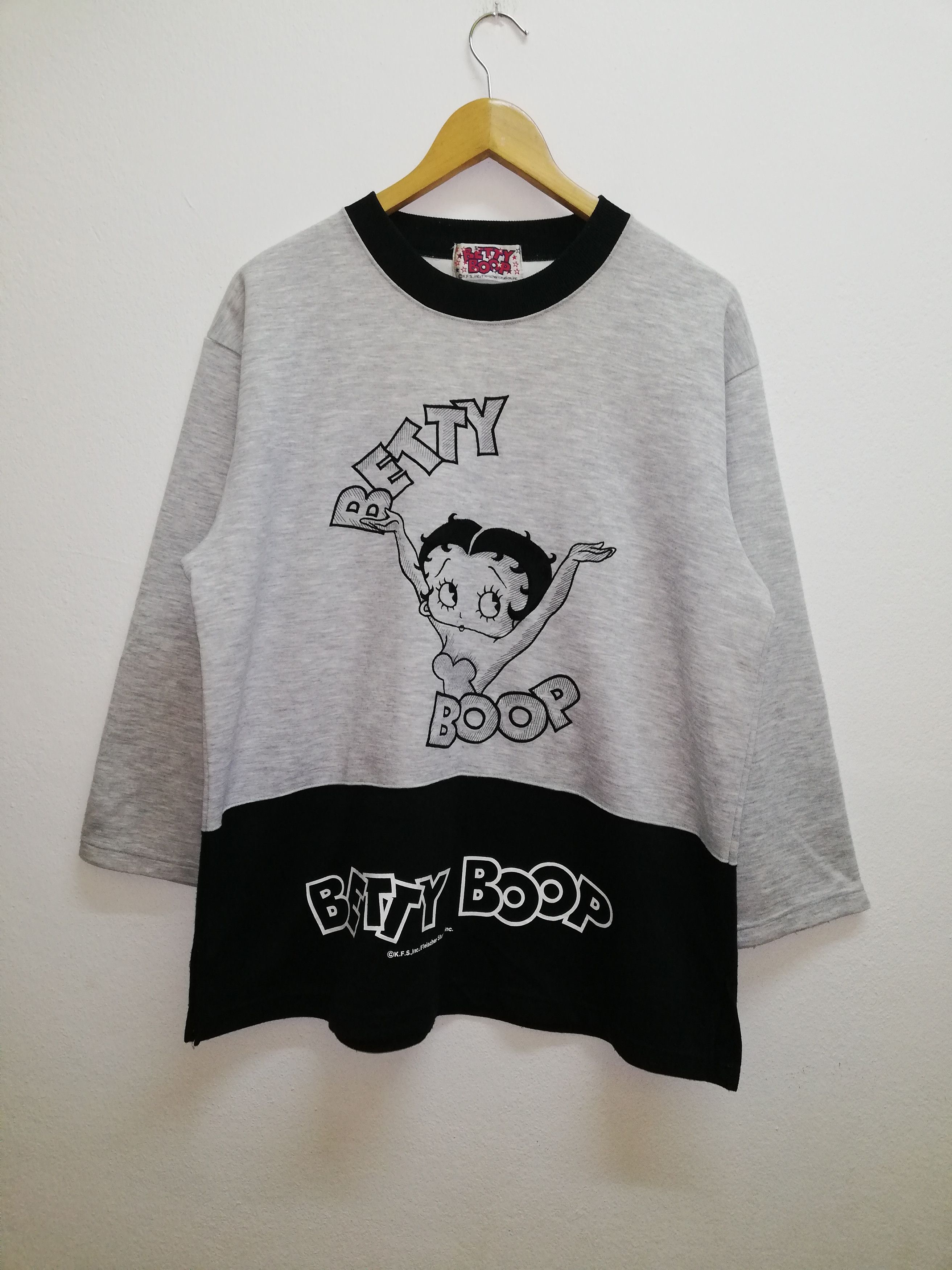 Cartoon Network Vintage Sweatshirts Betty Boop embroidered Big Logo (c33) Size US L / EU 52-54 / 3 - 1 Thumbnail