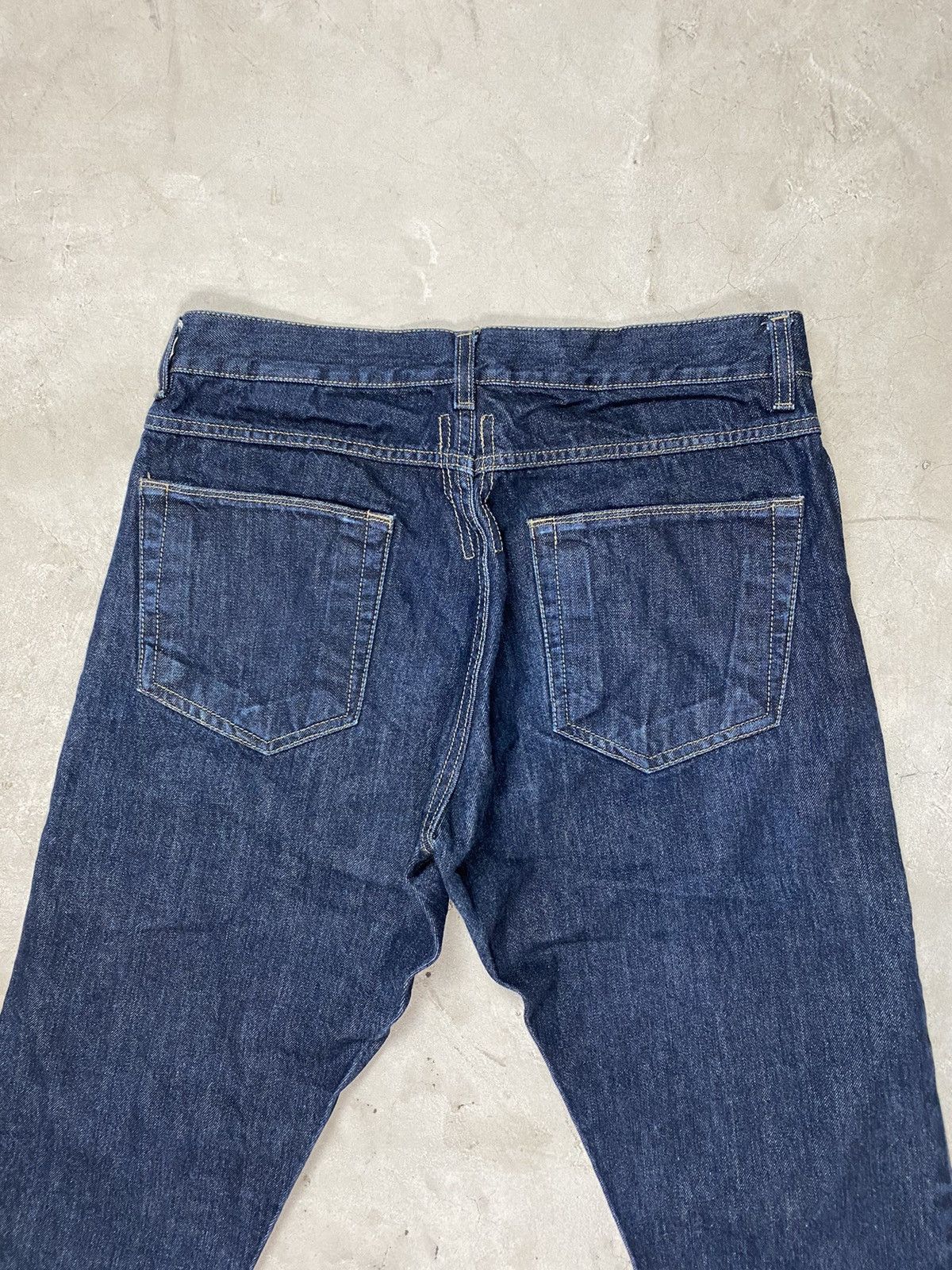 Rick Owens Drkshdw 00’s Rick Owens Cropped Indigo One Wash Jeans Size US 33 - 7 Thumbnail