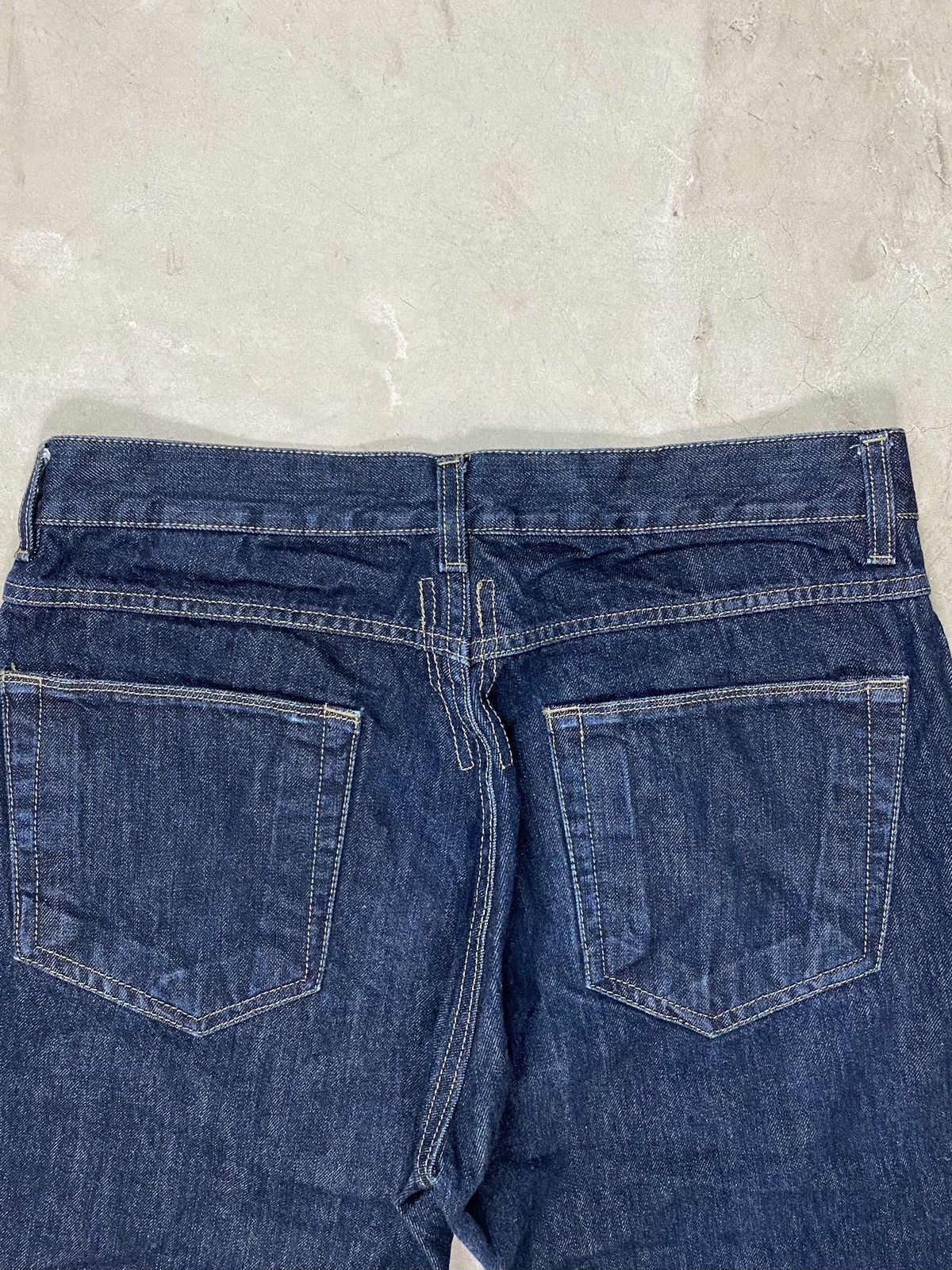 Rick Owens Drkshdw 00’s Rick Owens Cropped Indigo One Wash Jeans Size US 33 - 8 Thumbnail
