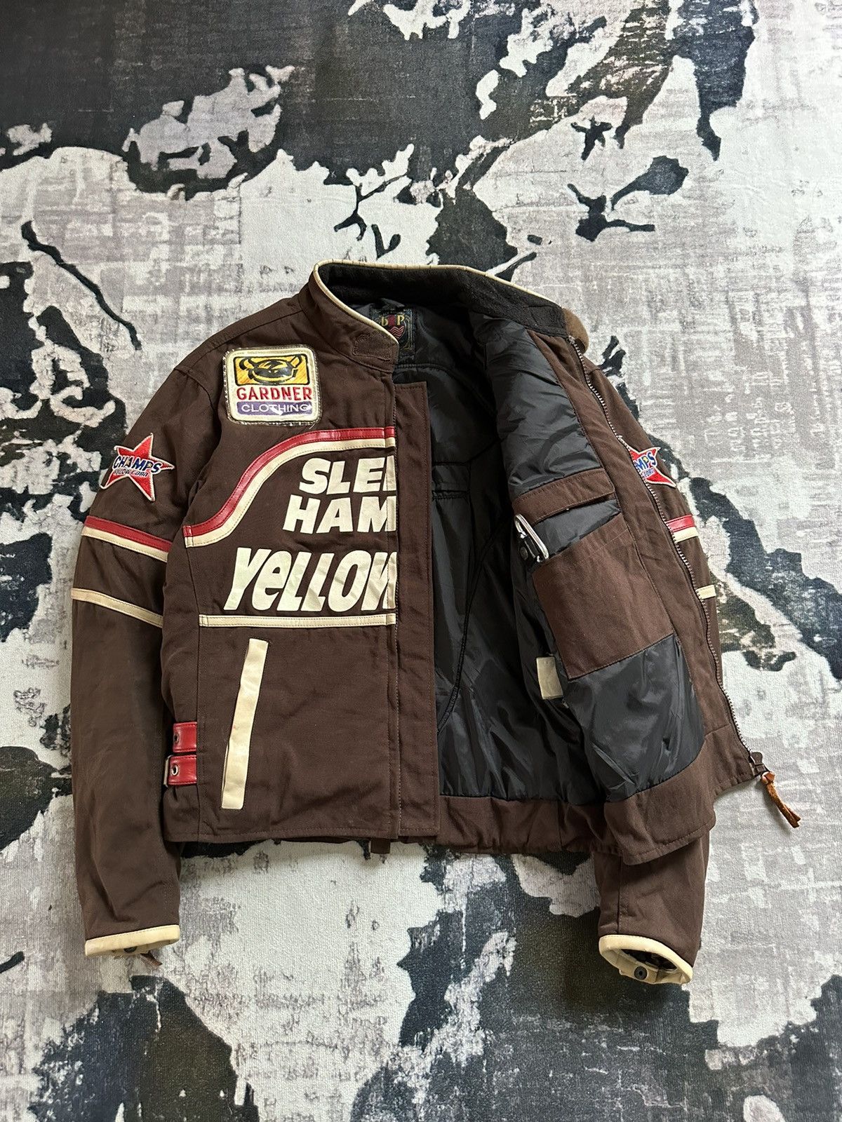 YELLOW CORN 90s ( BRP) Black Running Project by Yellow Corn Biker jacket Size US M / EU 48-50 / 2 - 4 Thumbnail