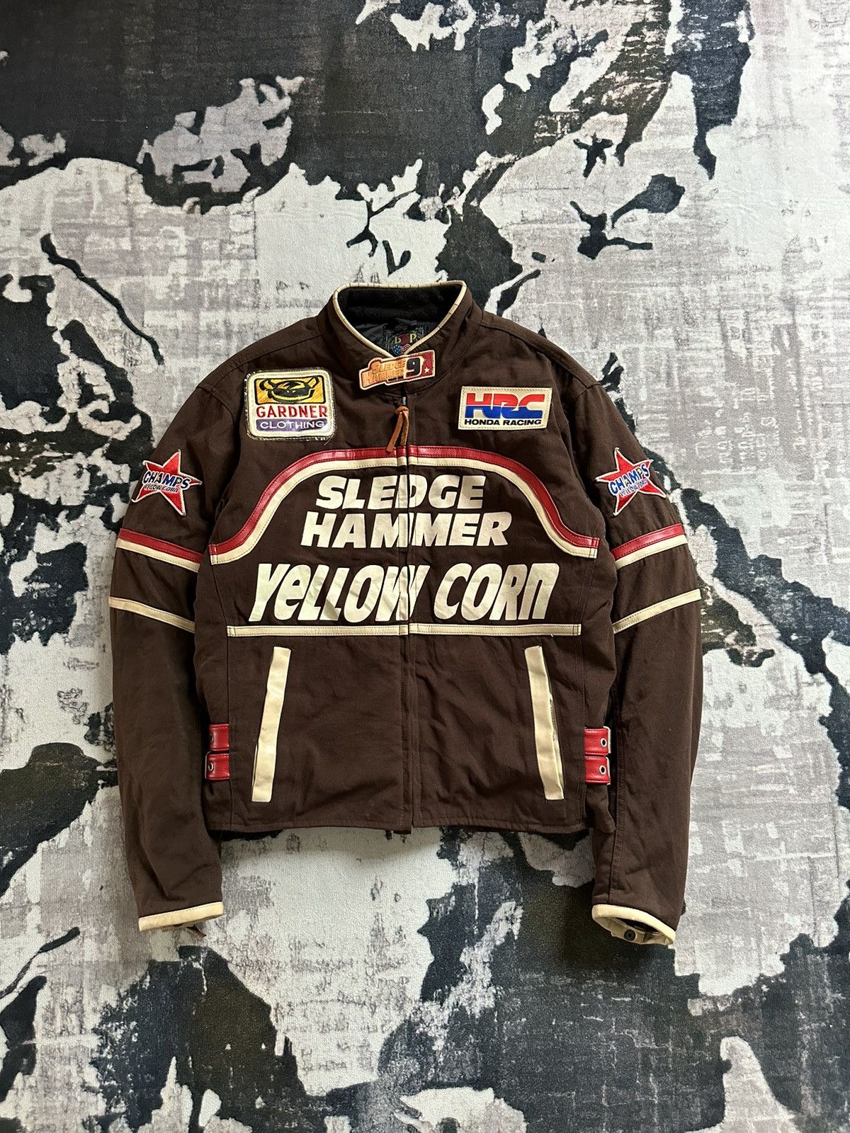 YELLOW CORN 90s ( BRP) Black Running Project by Yellow Corn Biker jacket Size US M / EU 48-50 / 2 - 1 Thumbnail