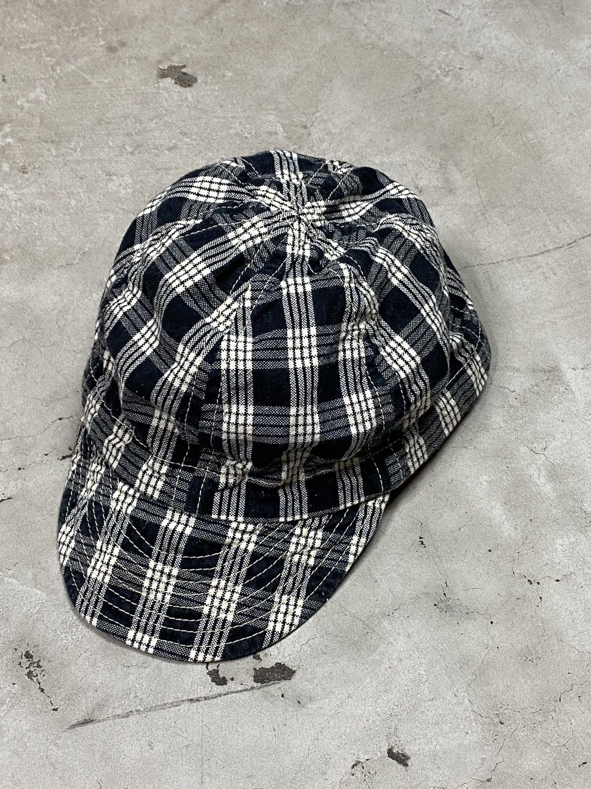 Porter Classic Handloomed Cotton Plaid Workers Cap