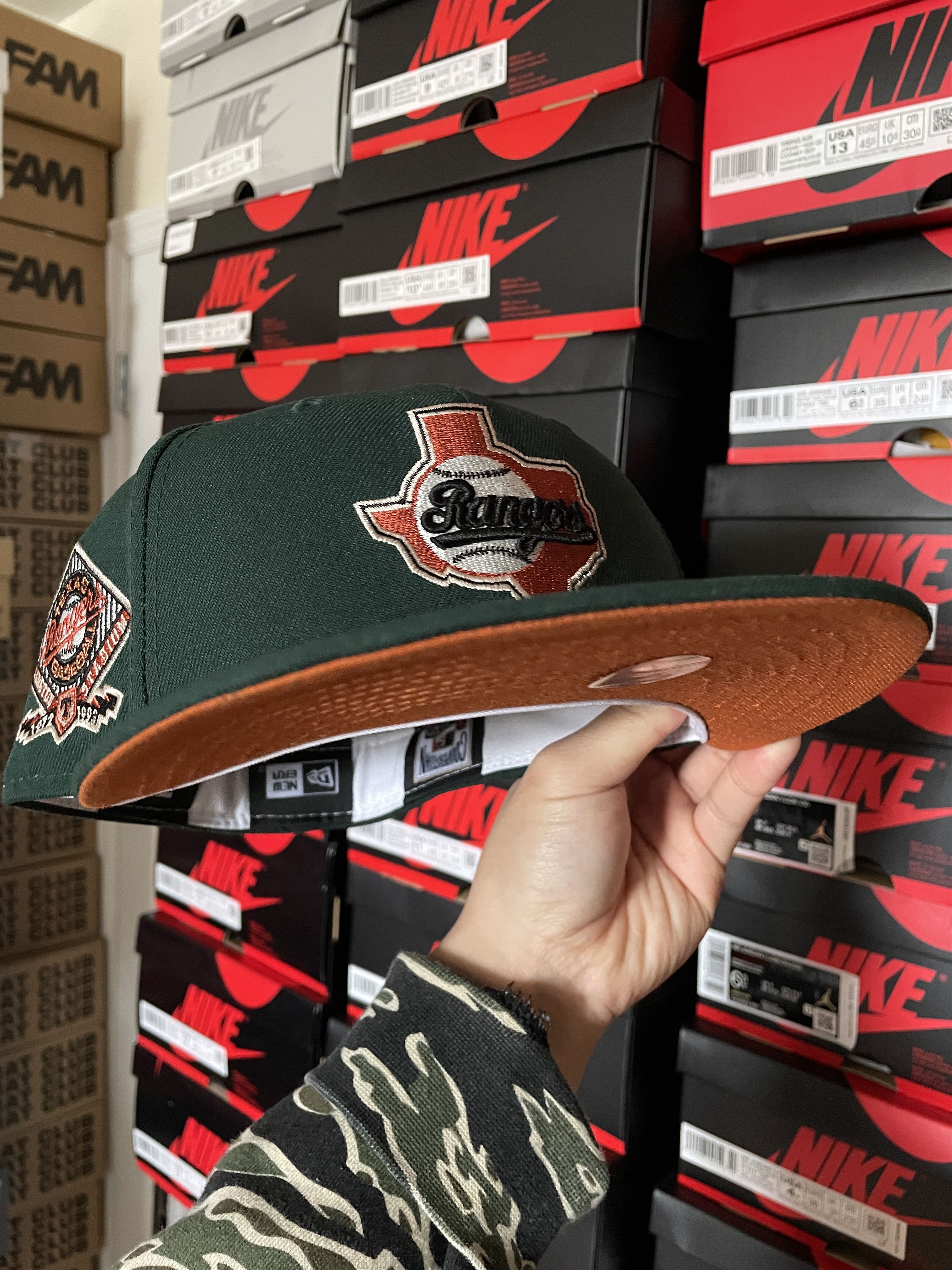 MLB × New Era Green Orange Texas Rangers 7 1/8 Terracotta Arlington Size ONE SIZE - 7 Thumbnail