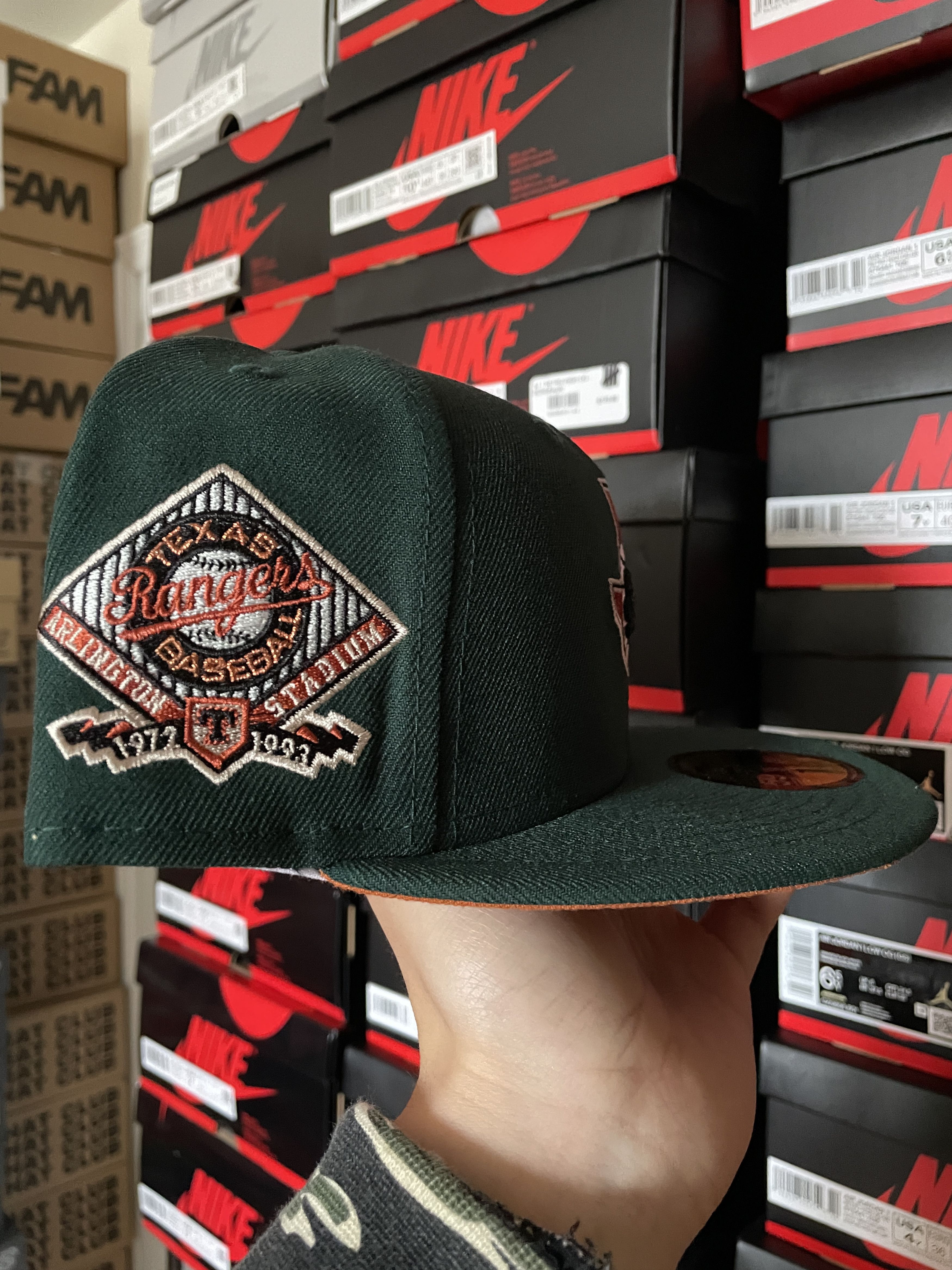 MLB × New Era Green Orange Texas Rangers 7 1/8 Terracotta Arlington Size ONE SIZE - 3 Thumbnail